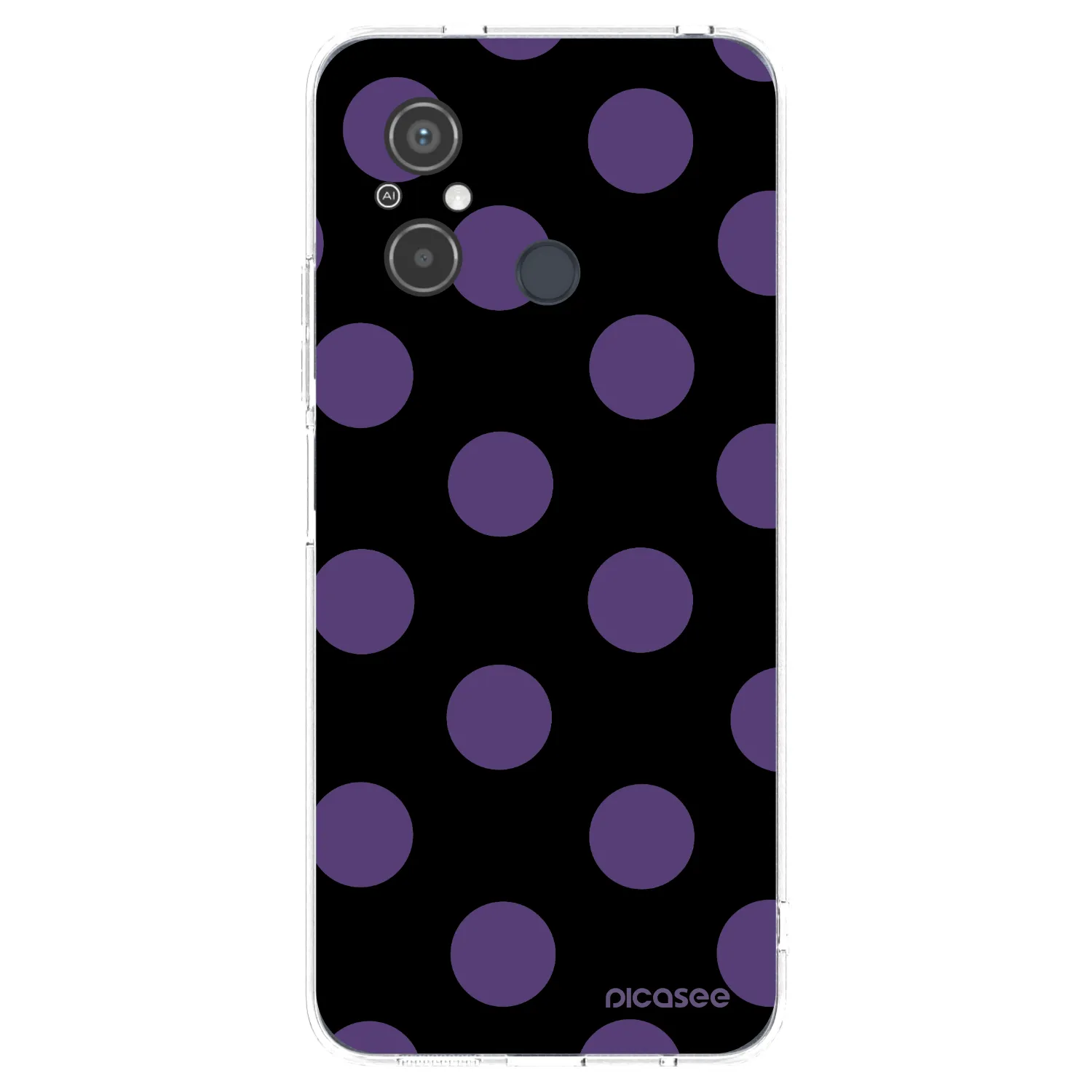 Picasee silikonowe przeźroczyste etui na Xiaomi Redmi 12C - Big flickers
