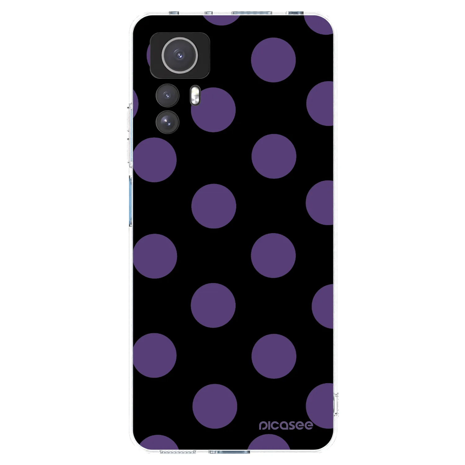 Picasee silikonowe przeźroczyste etui na Xiaomi Redmi Note 12S - Big flickers