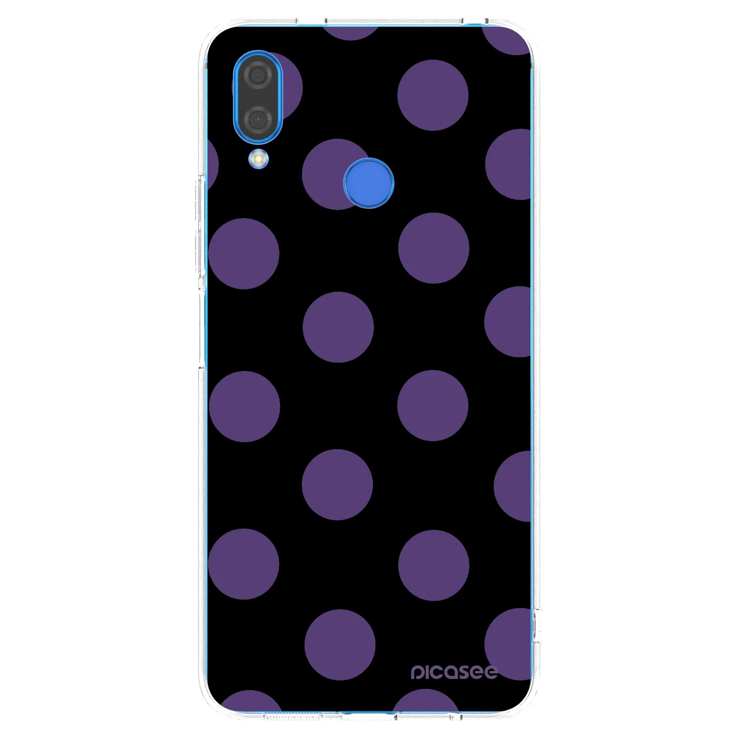 Picasee silikonowe przeźroczyste etui na Huawei Nova 3 - Big flickers