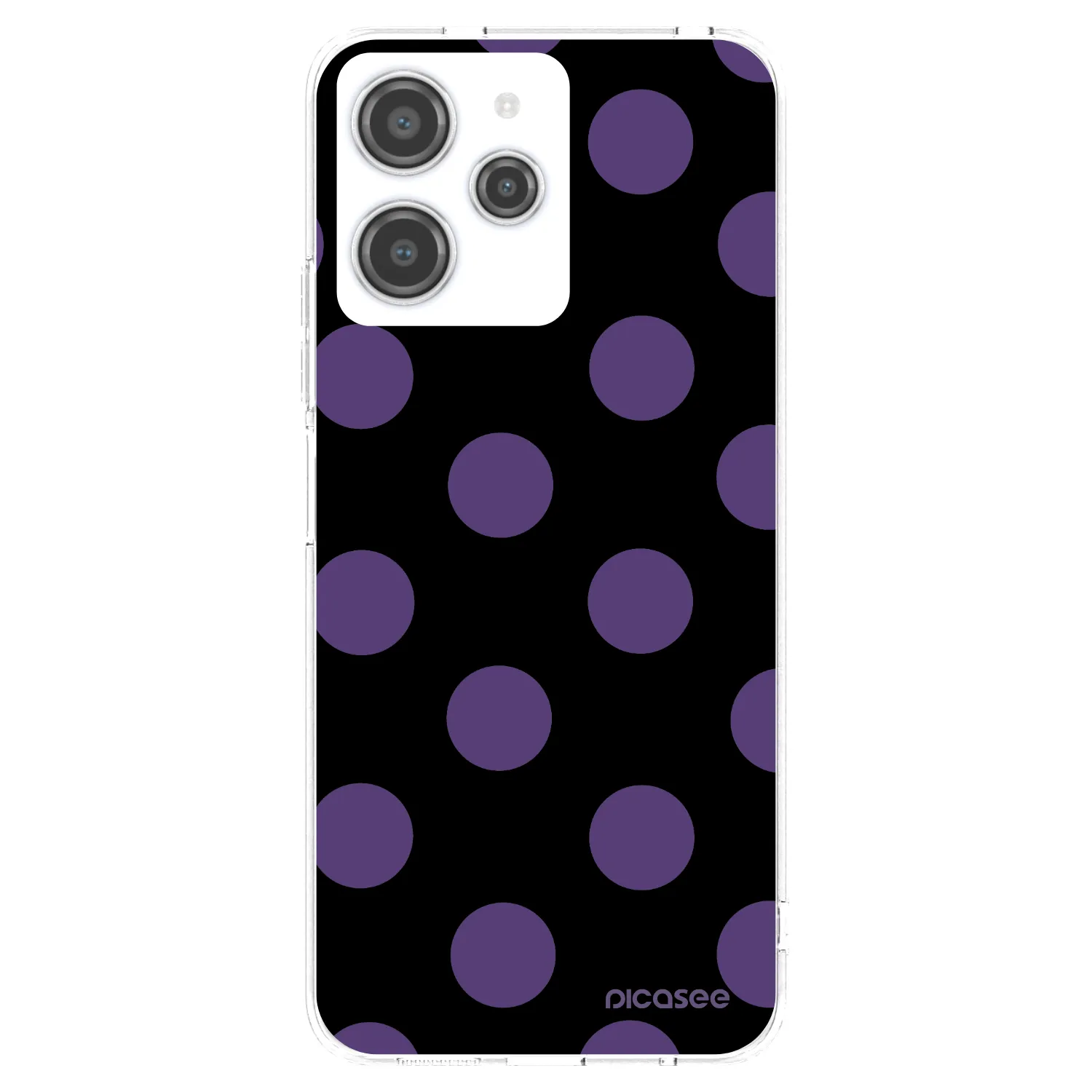 Picasee silikonowe przeźroczyste etui na Xiaomi Redmi 12 4G - Big flickers