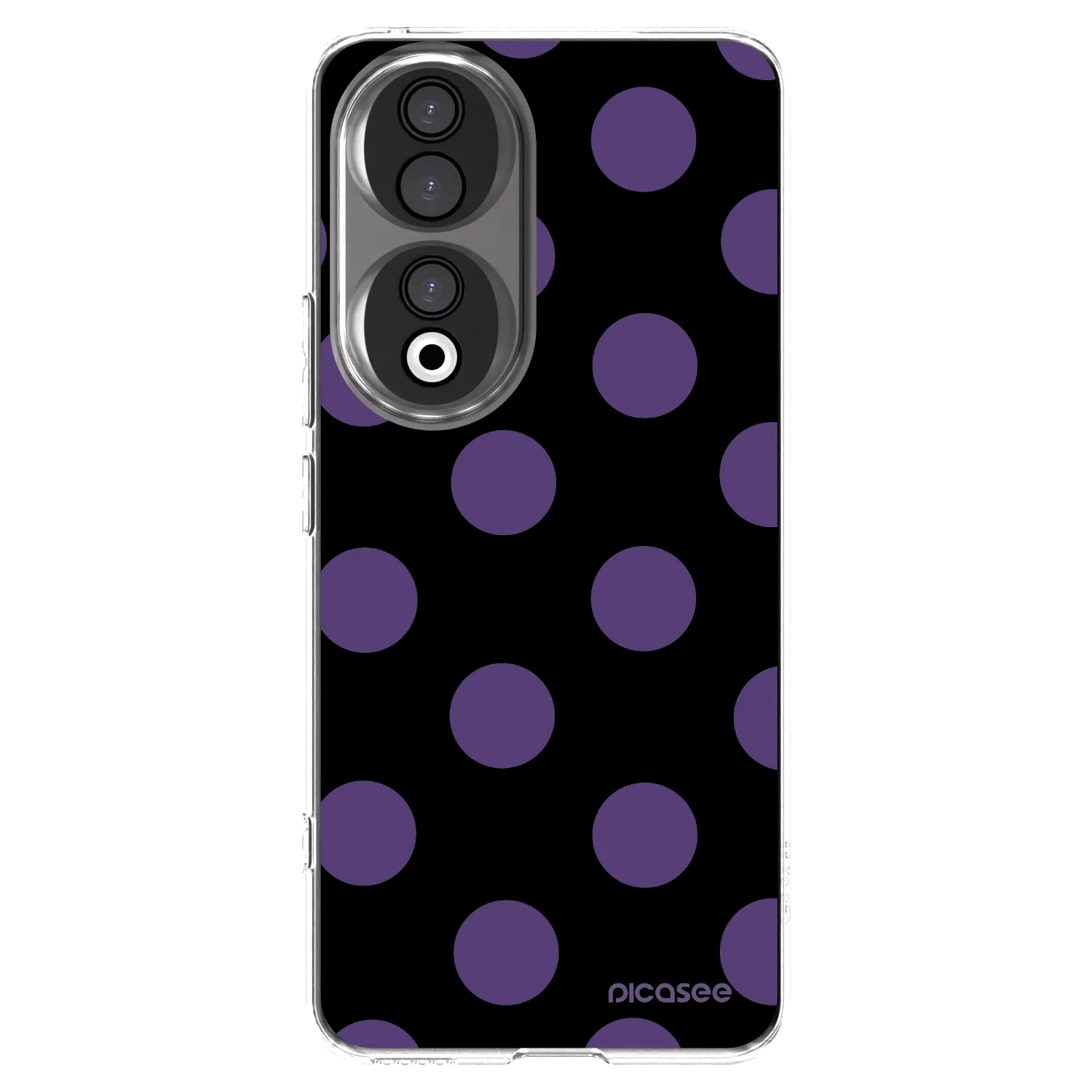 Picasee silikonowe przeźroczyste etui na Honor 90 5G - Big flickers