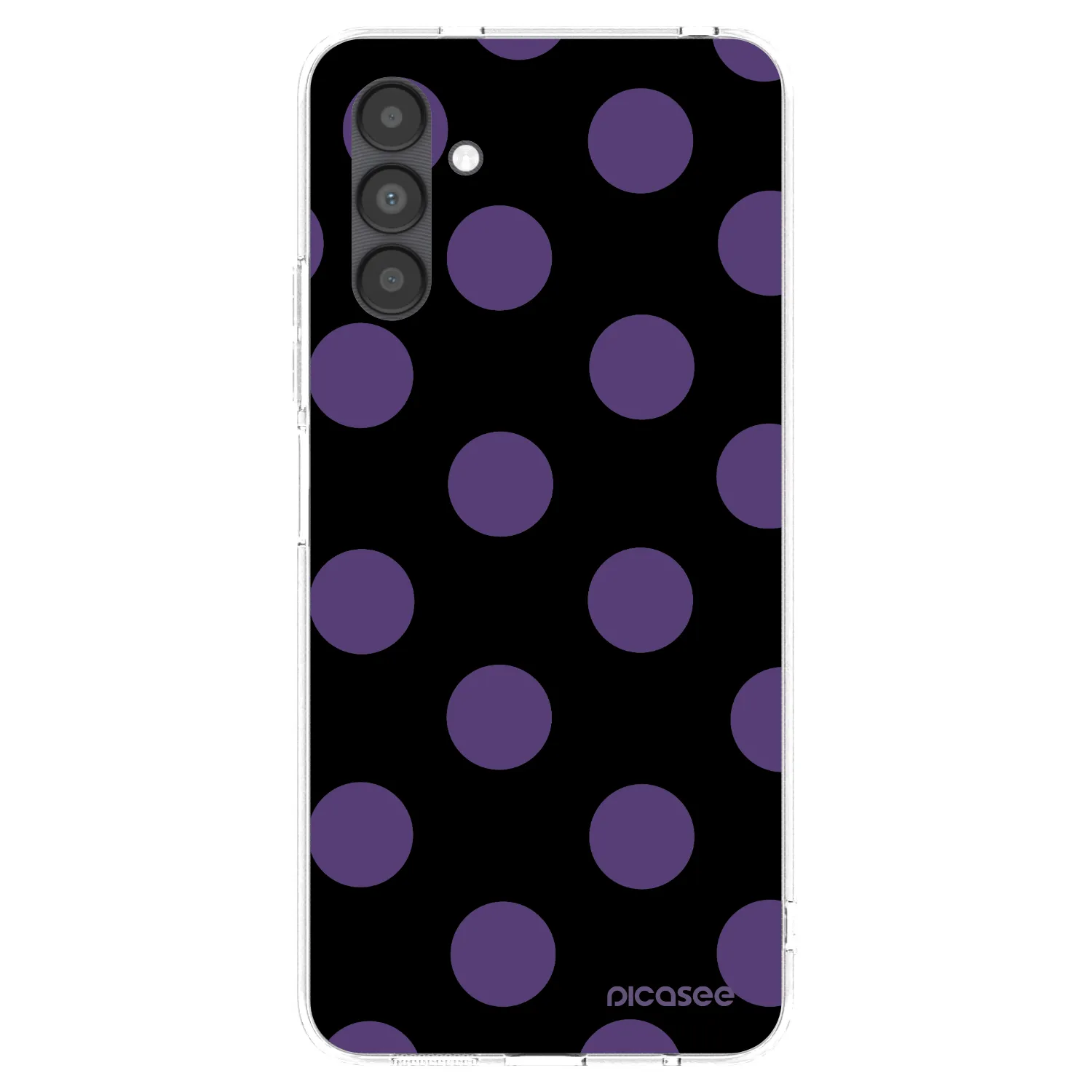 Picasee silikonowe przeźroczyste etui na Samsung Galaxy A04s A047F - Big flickers