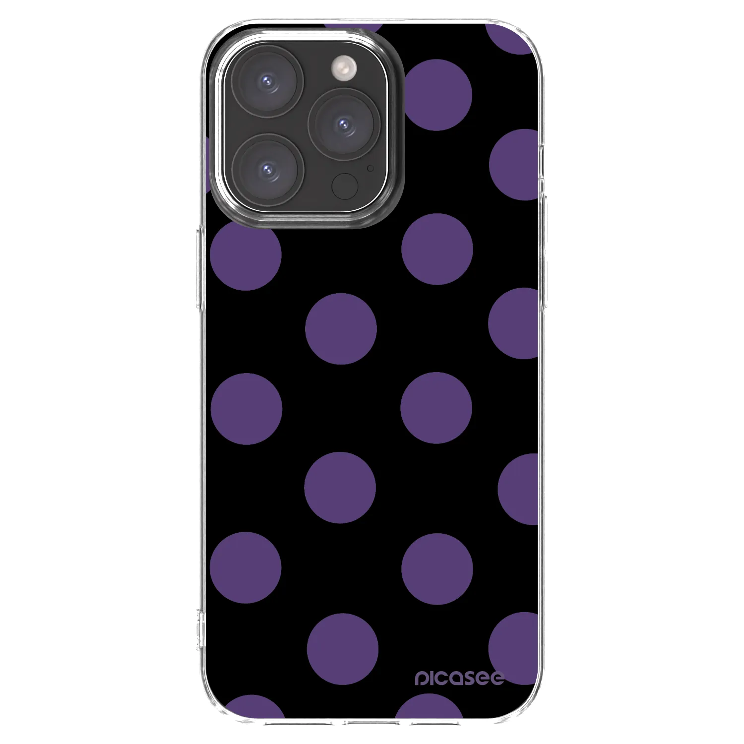 Picasee silikonowe przeźroczyste etui na Apple iPhone 15 Pro Max - Big flickers