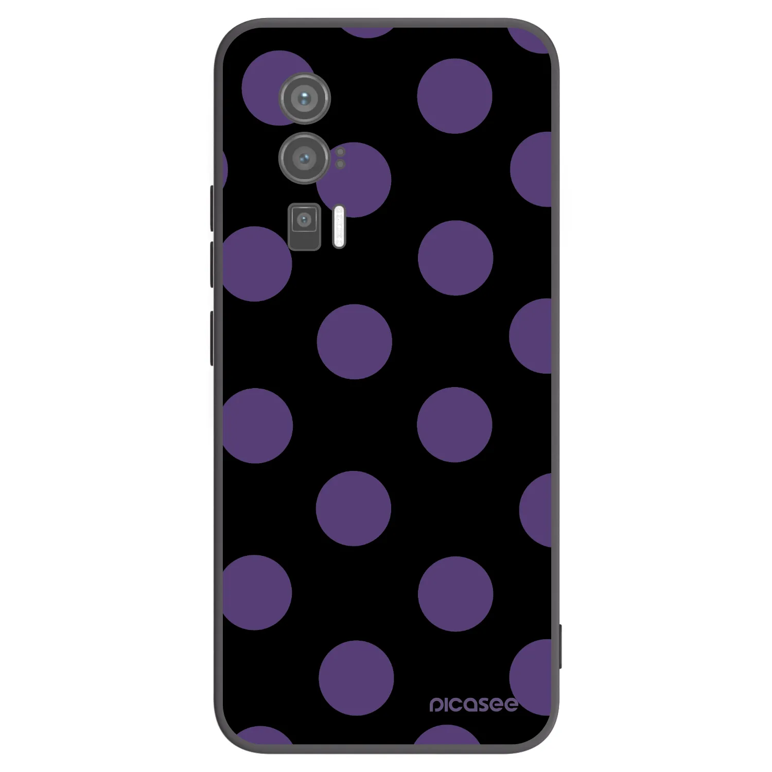 Picasee silikonowe czarne etui na Xiaomi Poco F5 Pro 5G - Big flickers
