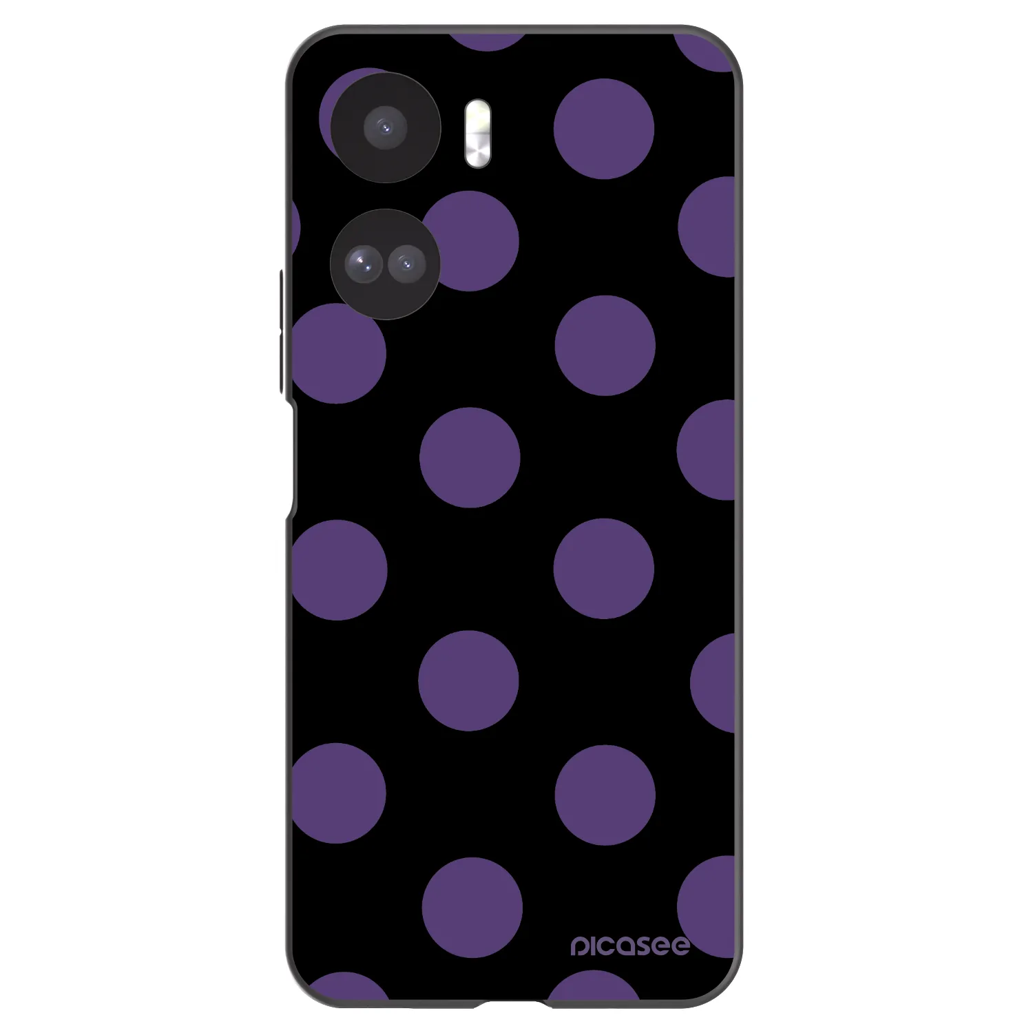 Picasee silikonowe czarne etui na Honor 90 Lite 5G - Big flickers