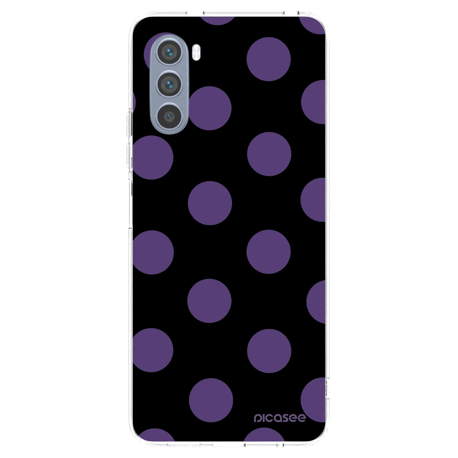 Picasee silikonowe przeźroczyste etui na Motorola Moto G62 - Big flickers