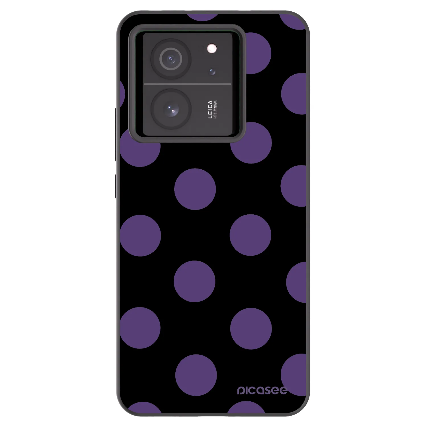 Picasee silikonowe czarne etui na Xiaomi 13T Pro - Big flickers