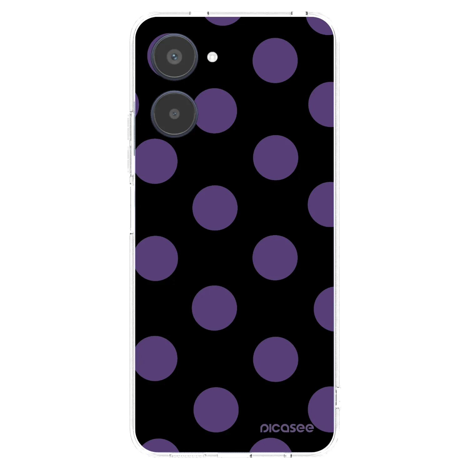 Picasee silikonowe przeźroczyste etui na Realme 10 4G - Big flickers
