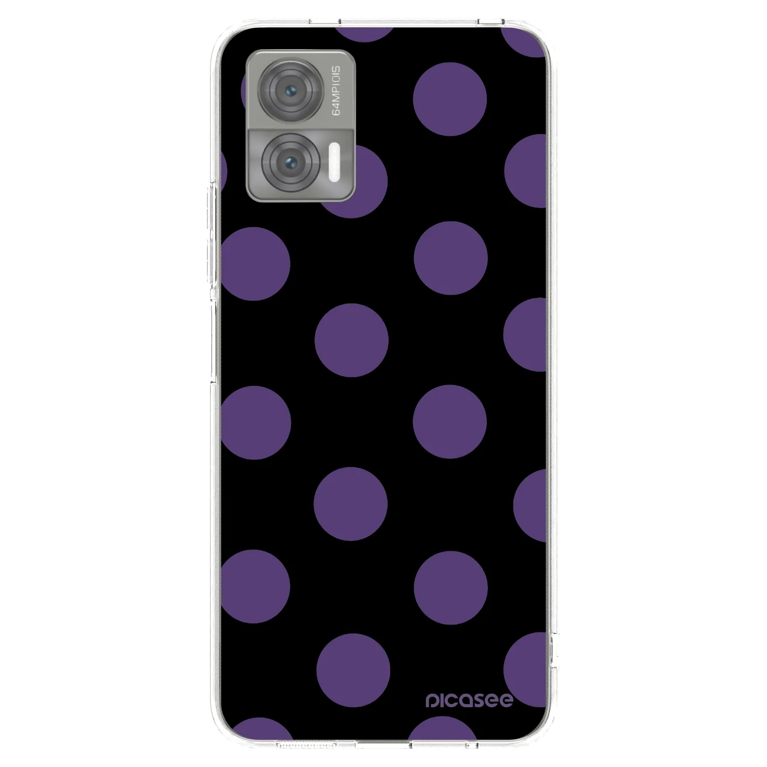 Picasee silikonowe przeźroczyste etui na Motorola Edge 30 Neo - Big flickers
