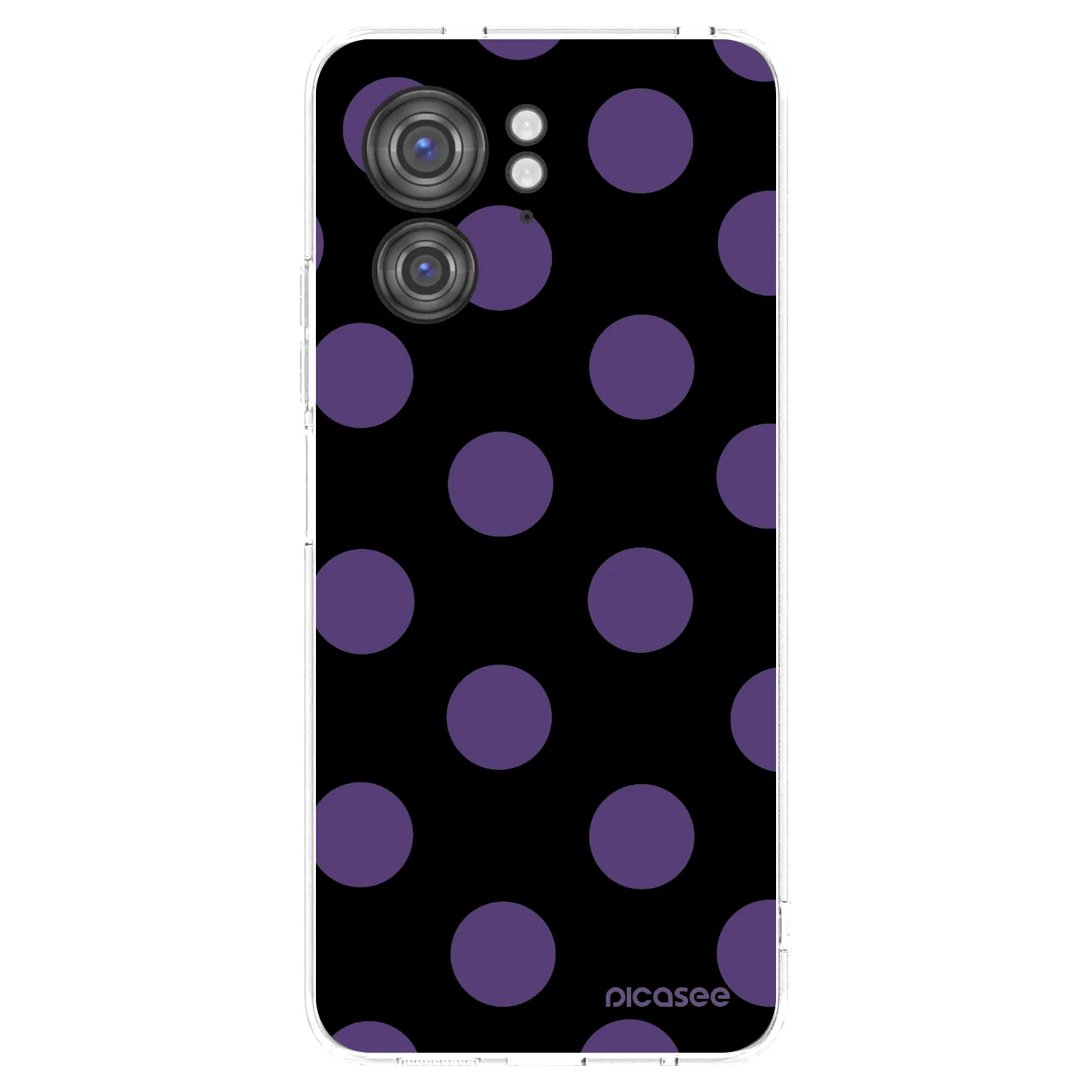 Picasee silikonowe przeźroczyste etui na Motorola Edge 40 - Big flickers