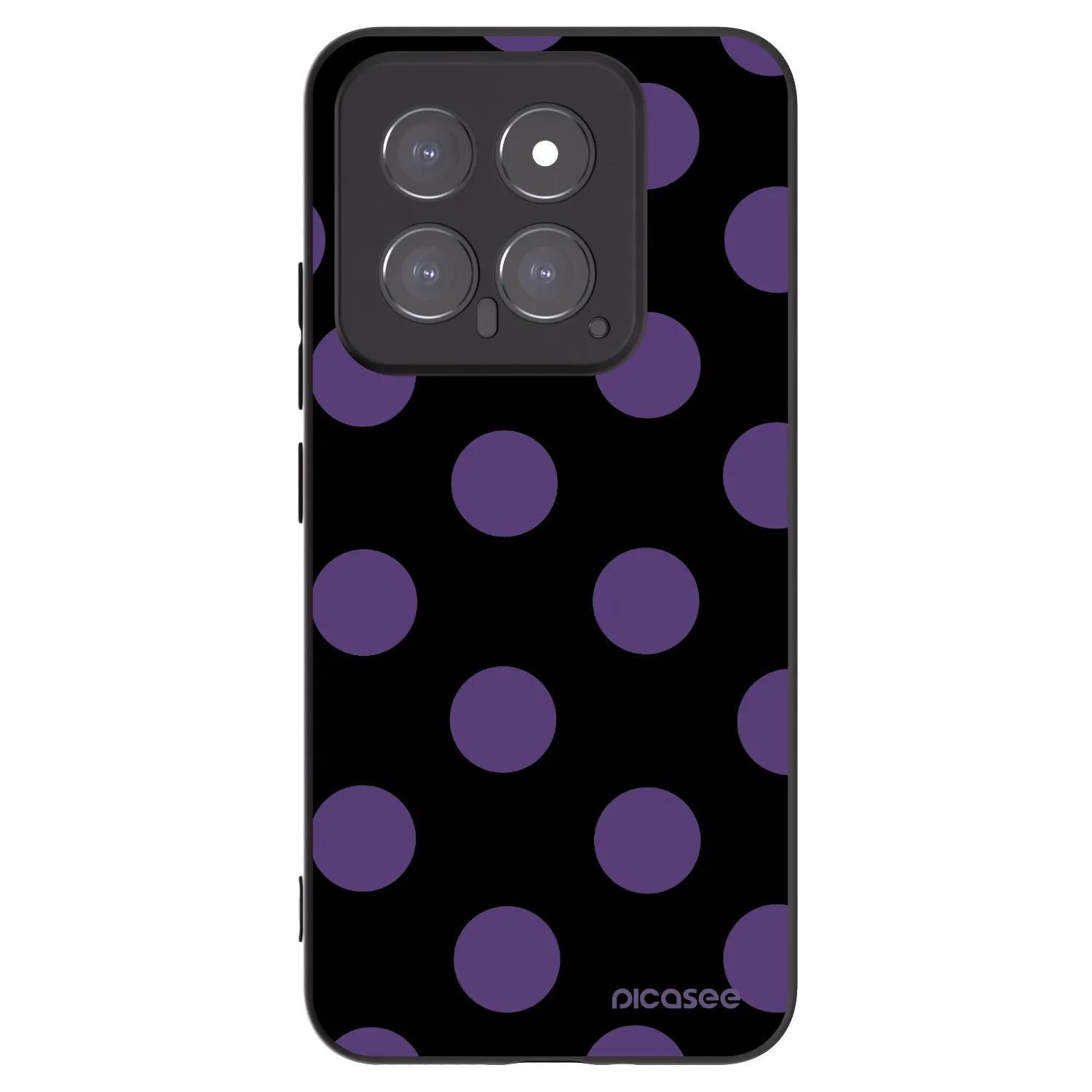 Picasee silikonowe czarne etui na Xiaomi 14 - Big flickers