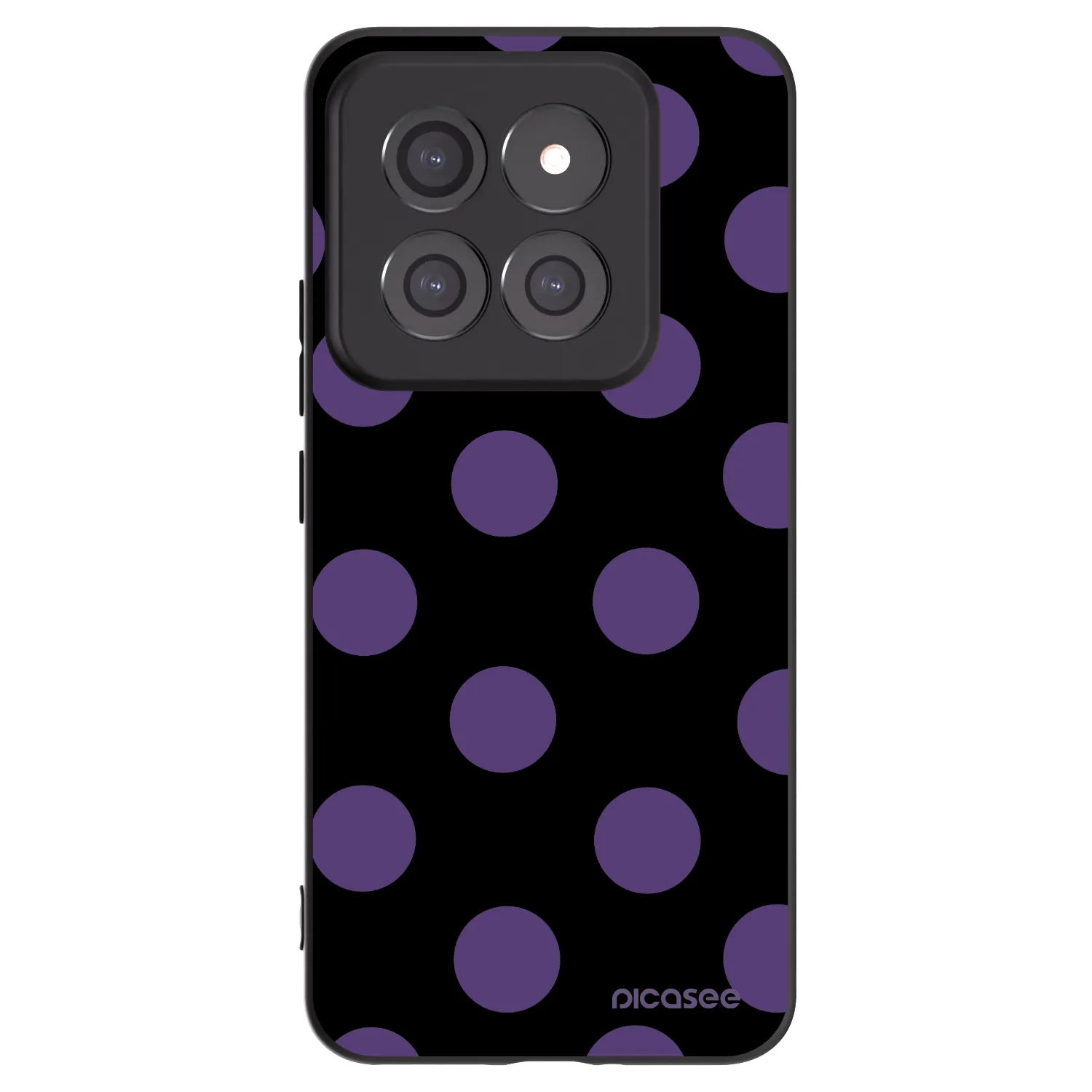 Picasee silikonowe czarne etui na Xiaomi 14 Pro - Big flickers