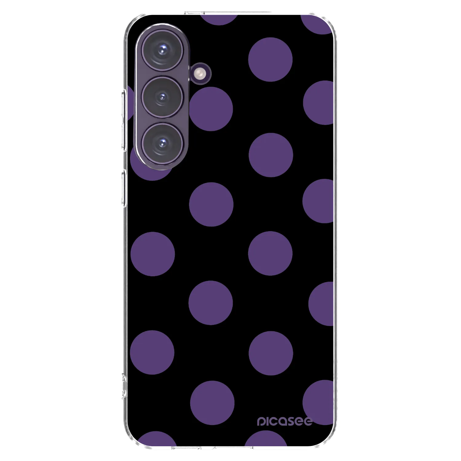 Picasee silikonowe przeźroczyste etui na Samsung Galaxy S24+ S926B 5G - Big flickers