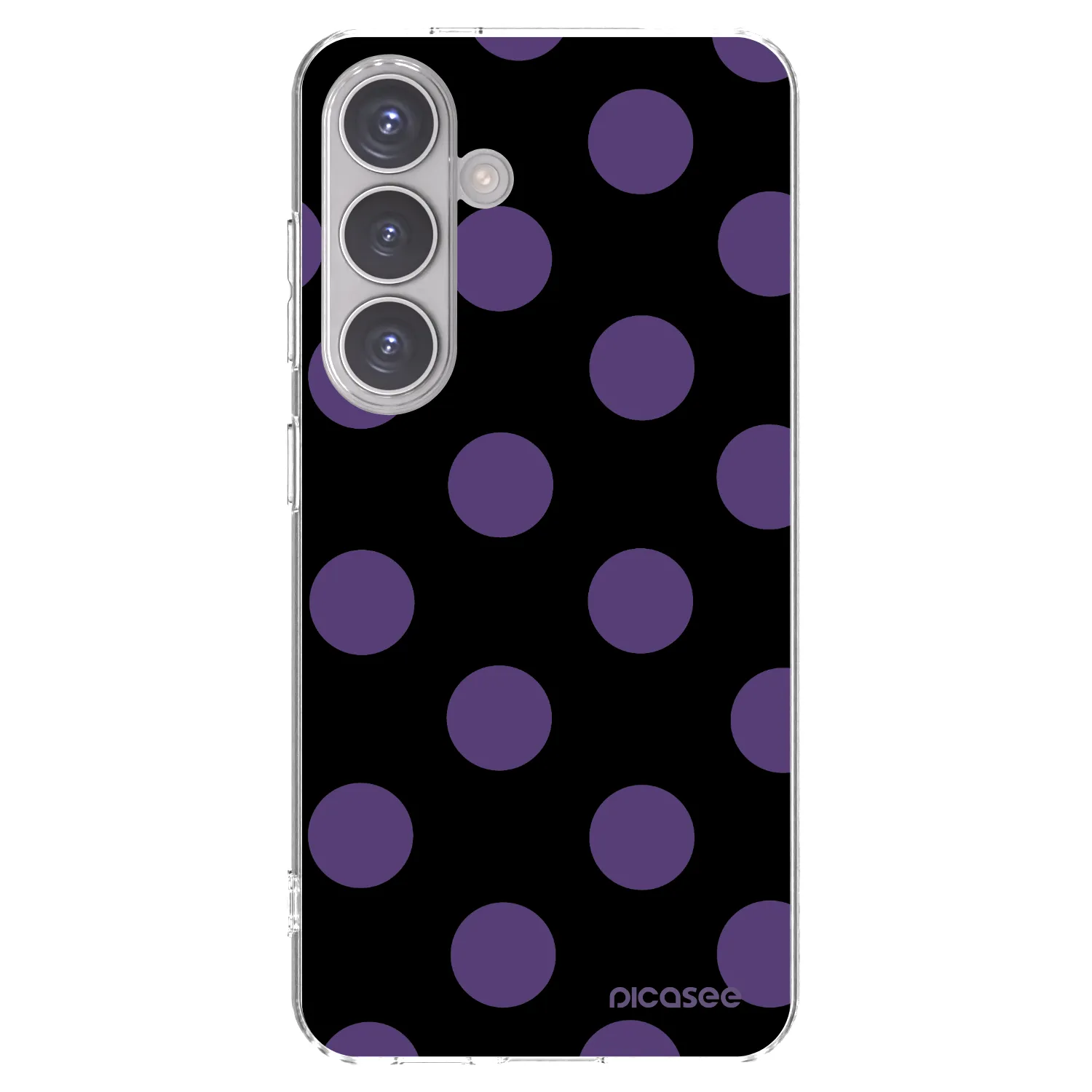 Picasee silikonowe przeźroczyste etui na Samsung Galaxy S24 S921B 5G - Big flickers
