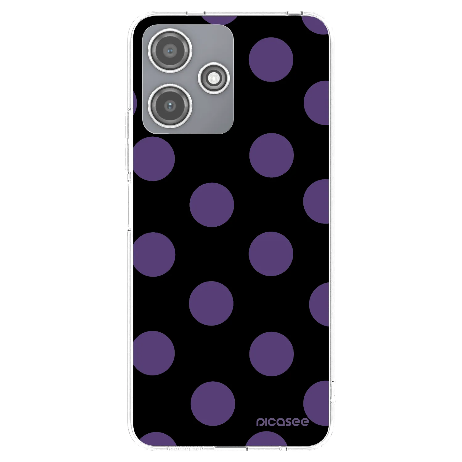 Picasee silikonowe przeźroczyste etui na Xiaomi Redmi 12 5G - Big flickers