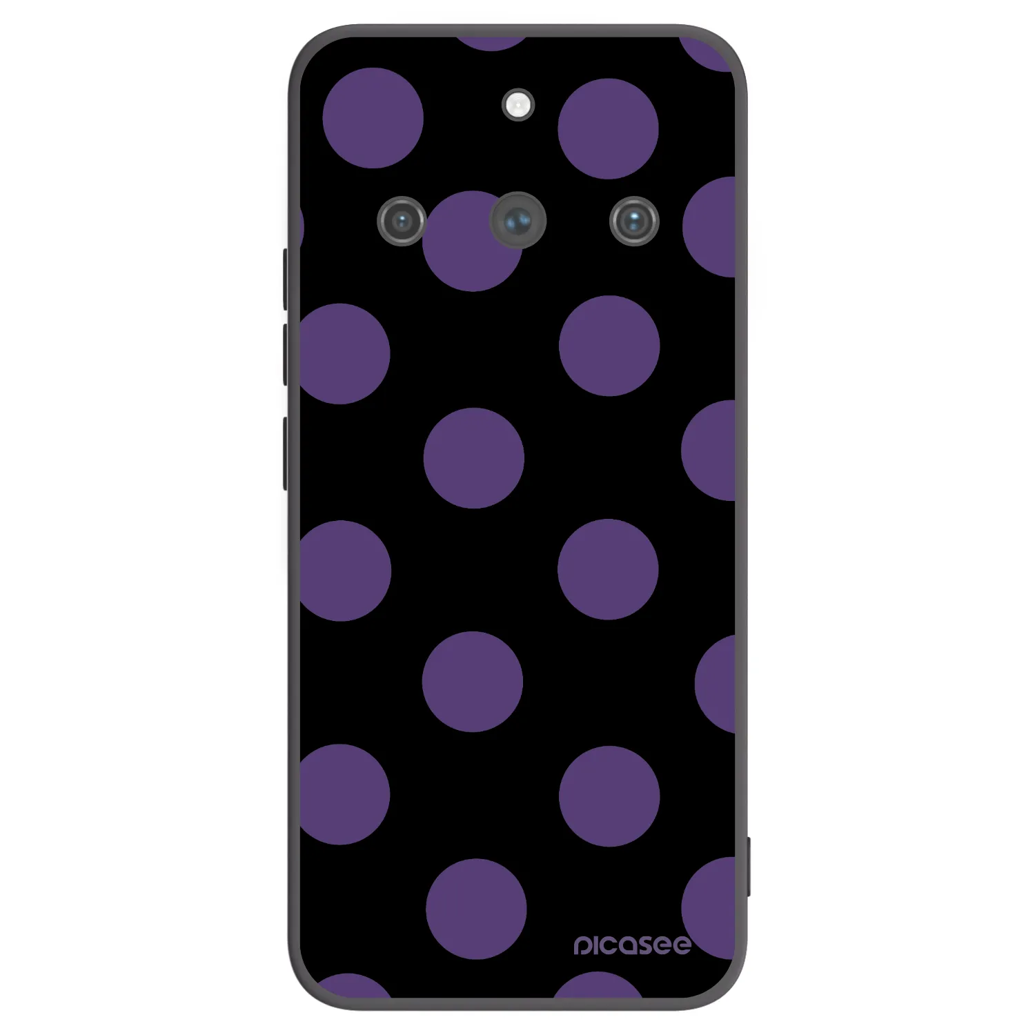 Picasee silikonowe czarne etui na Realme 11 Pro+ - Big flickers