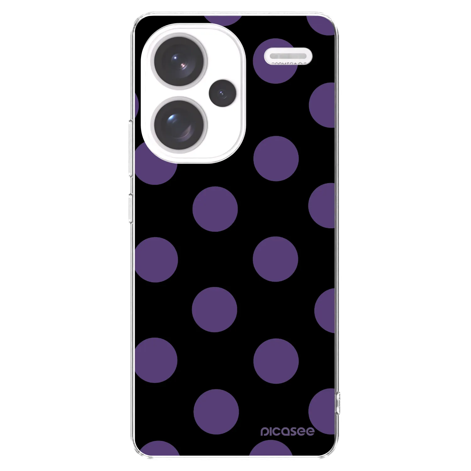 Picasee silikonowe przeźroczyste etui na Xiaomi Redmi Note 13 Pro+ 5G - Big flickers