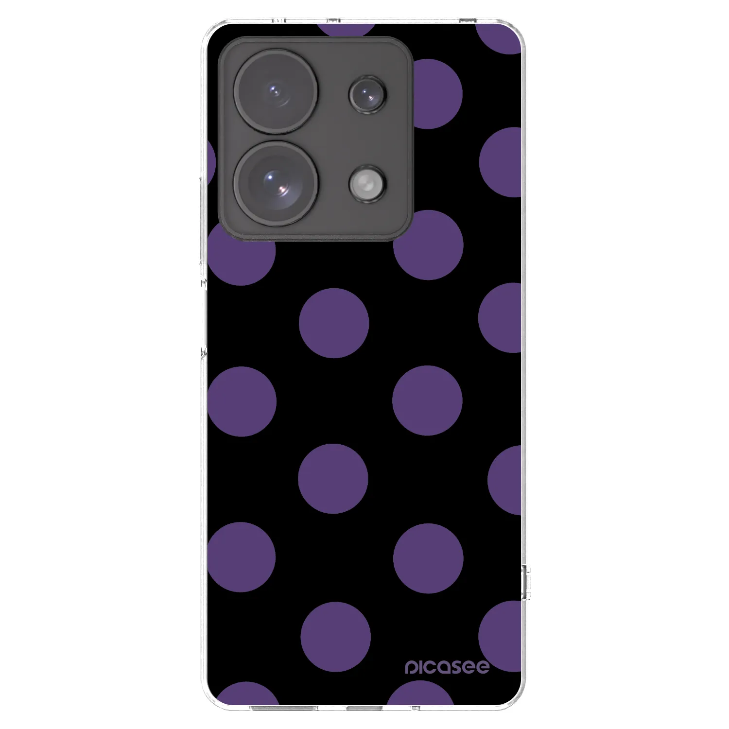 Picasee silikonowe przeźroczyste etui na Xiaomi Redmi Note 13 Pro 4G - Big flickers