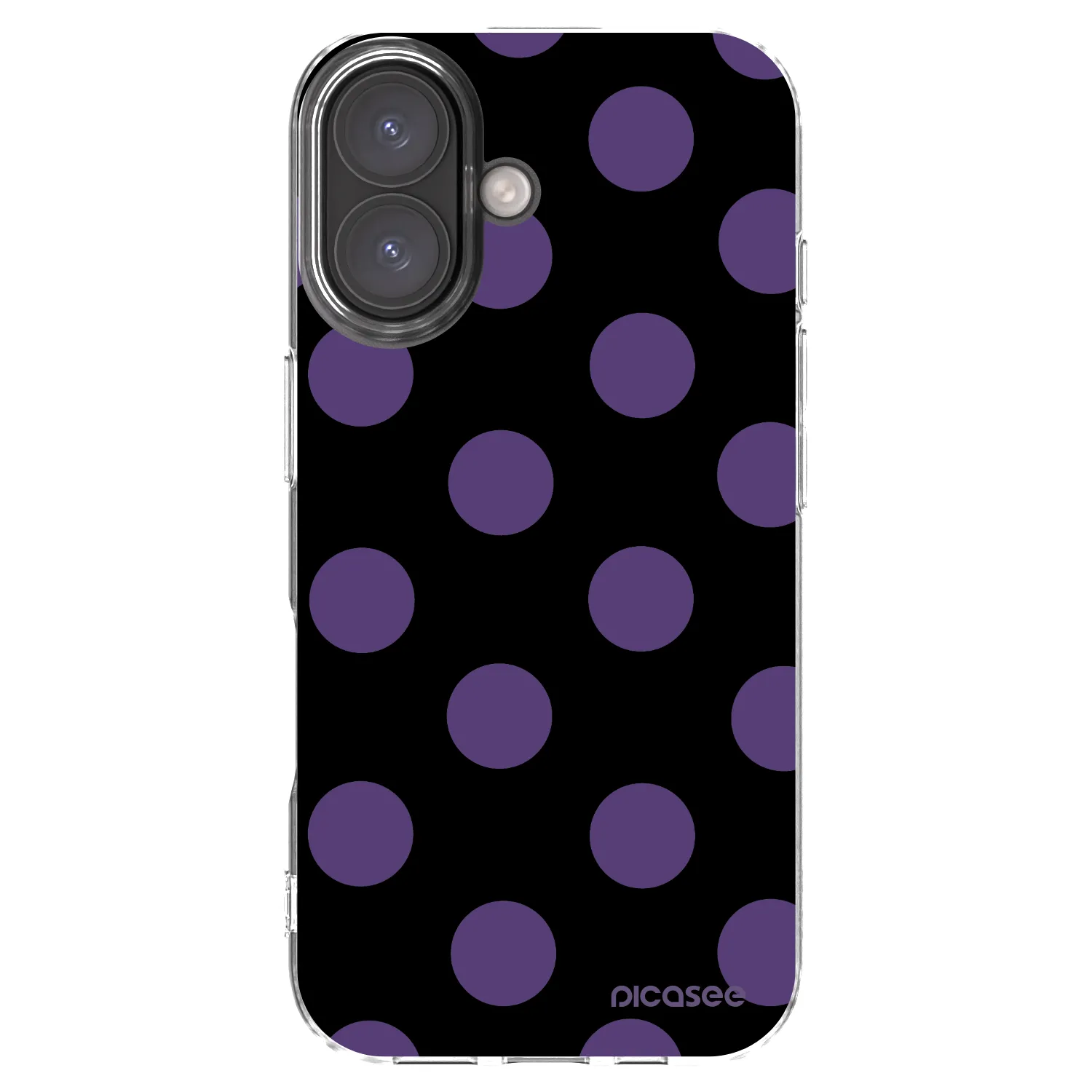 Picasee silikonowe przeźroczyste etui na Apple iPhone 16 - Big flickers