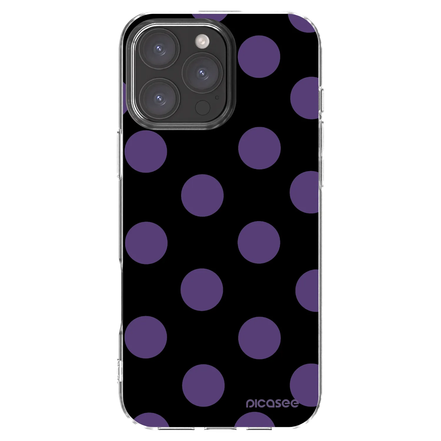 Picasee silikonowe przeźroczyste etui na Apple iPhone 16 Pro Max - Big flickers