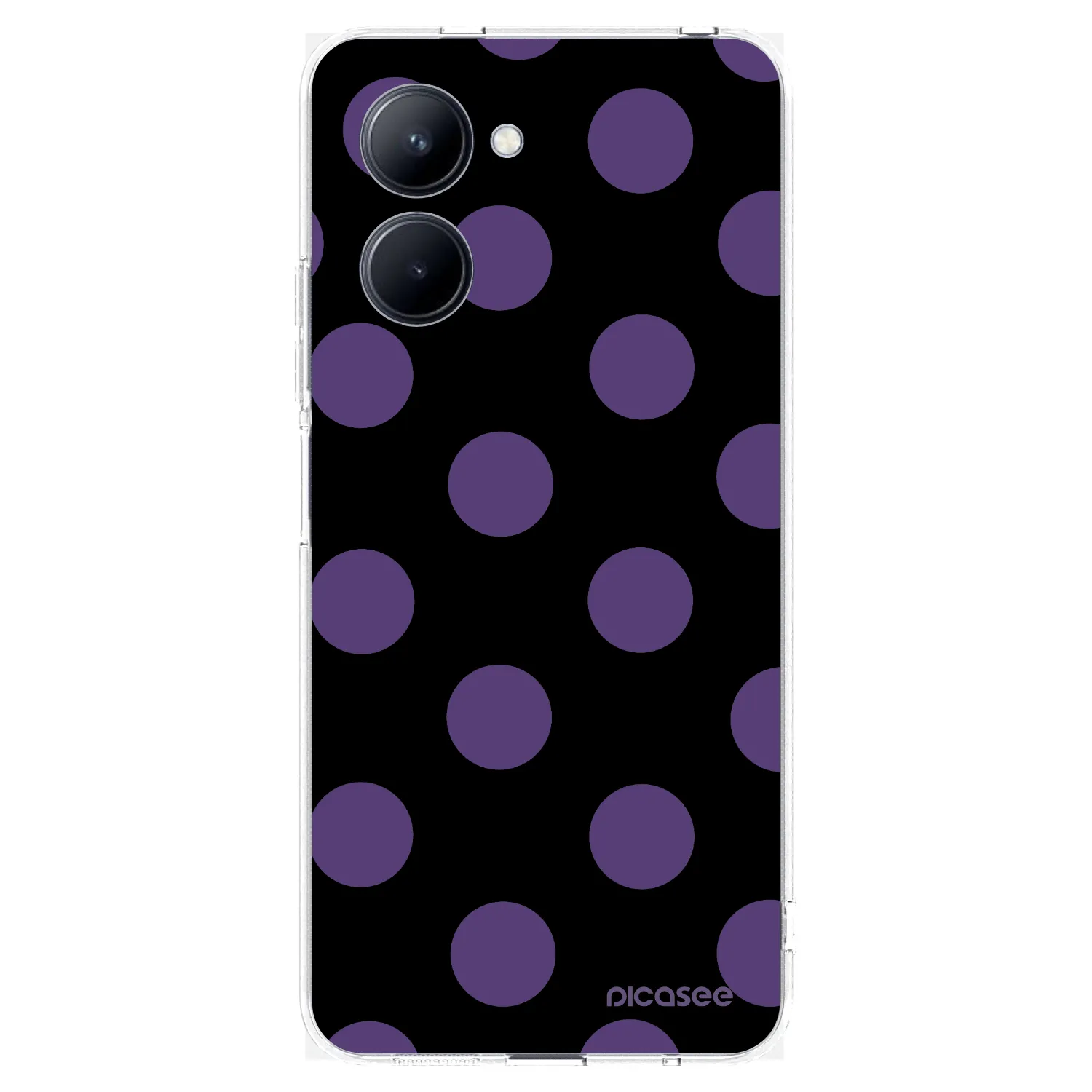 Picasee silikonowe przeźroczyste etui na Realme C33 (2023) - Big flickers