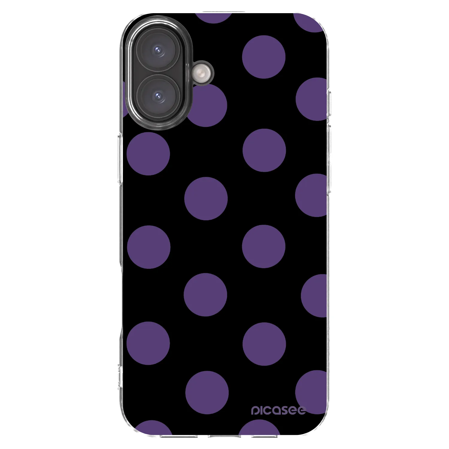 Picasee silikonowe przeźroczyste etui na Apple iPhone 16 Plus - Big flickers