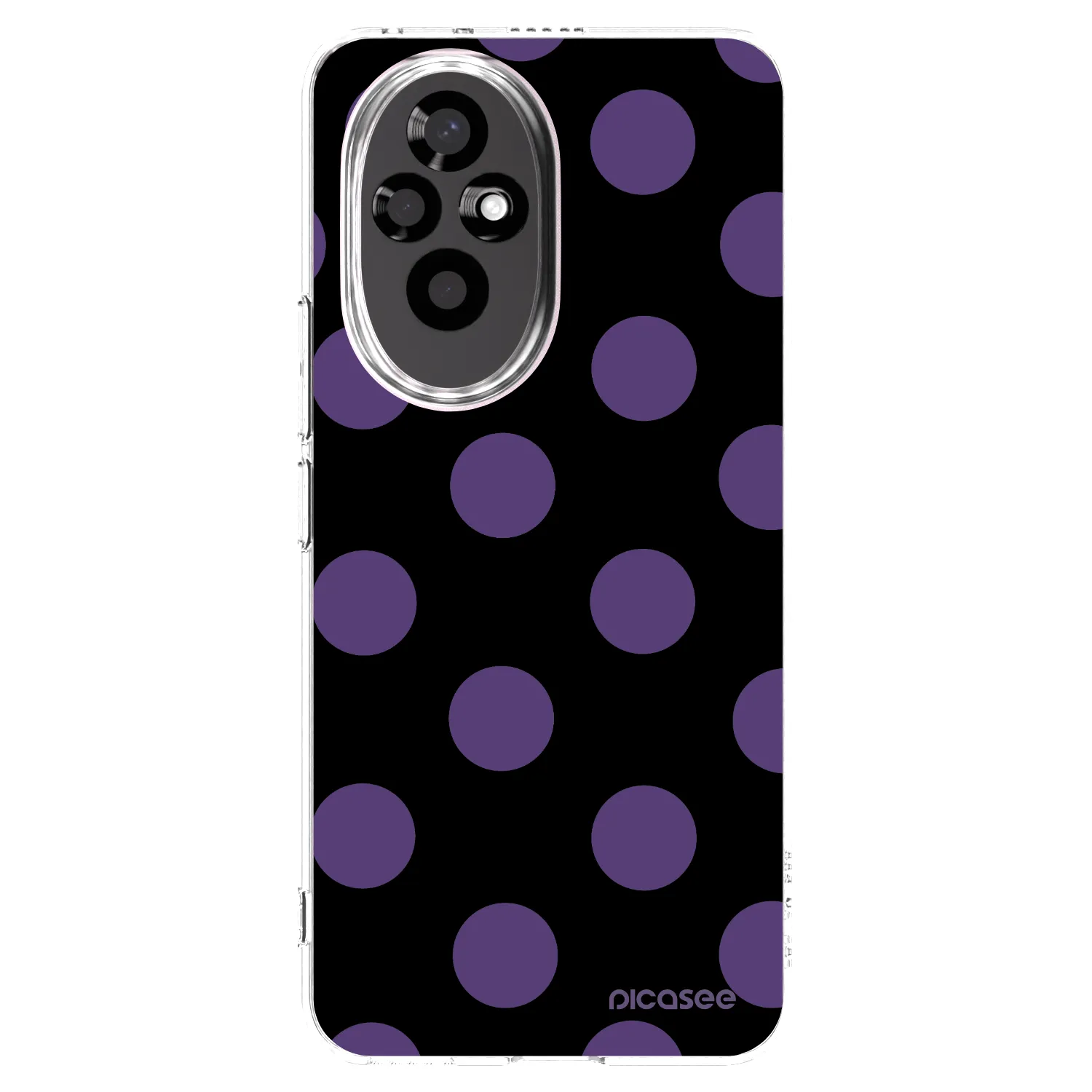 Picasee silikonowe przeźroczyste etui na Honor 200 5G - Big flickers