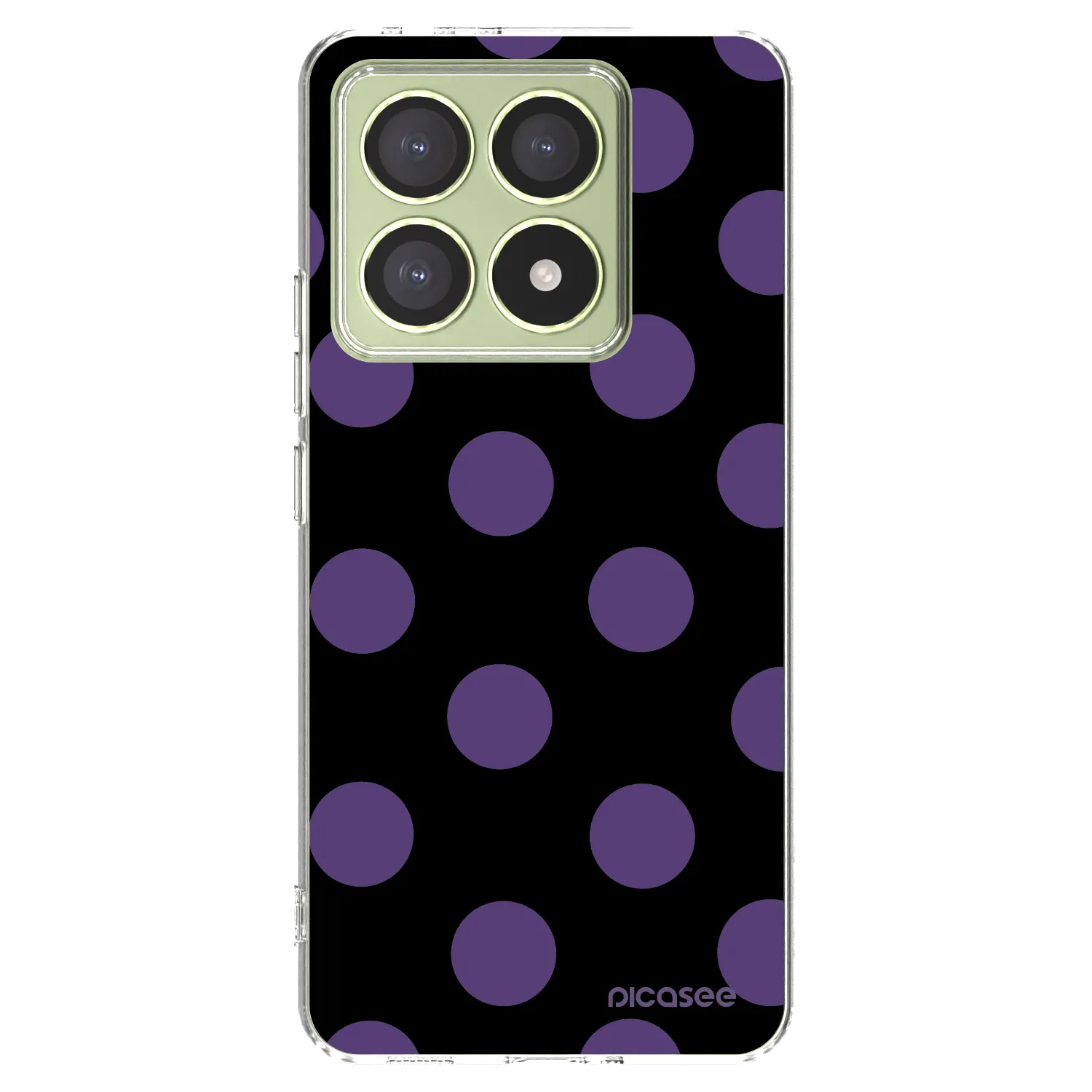 Picasee silikonowe przeźroczyste etui na Xiaomi 14T - Big flickers