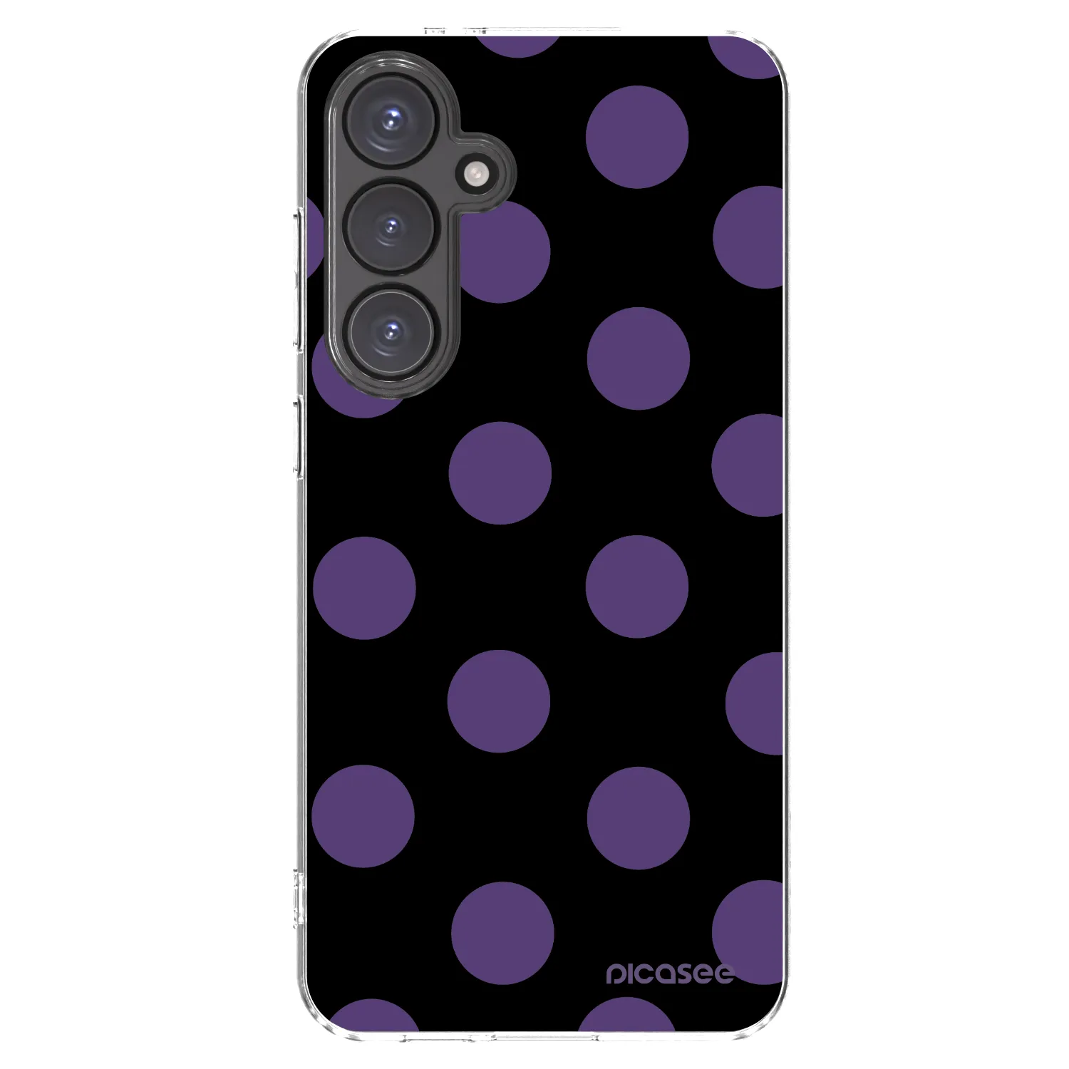 Picasee silikonowe przeźroczyste etui na Samsung Galaxy S24 FE S721B - Big flickers