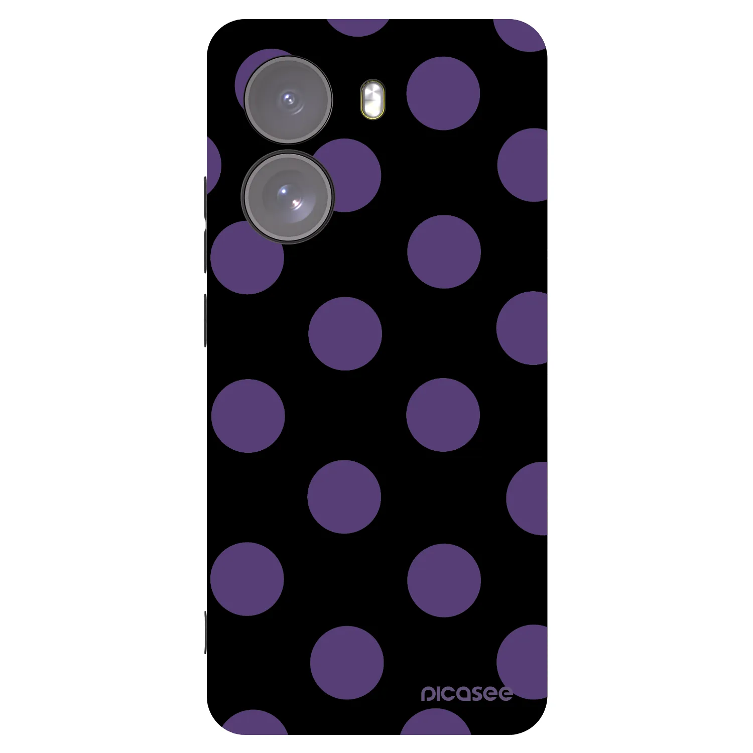 Picasee silikonowe czarne etui na Xiaomi Poco X7 - Big flickers