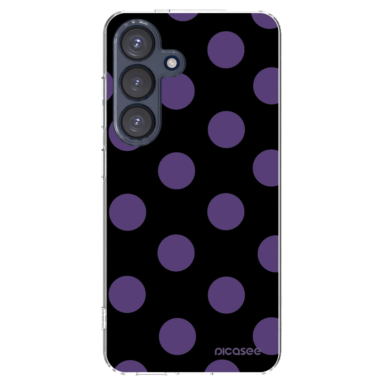 Picasee silikonowe przeźroczyste etui na Samsung Galaxy S25 5G - Big flickers