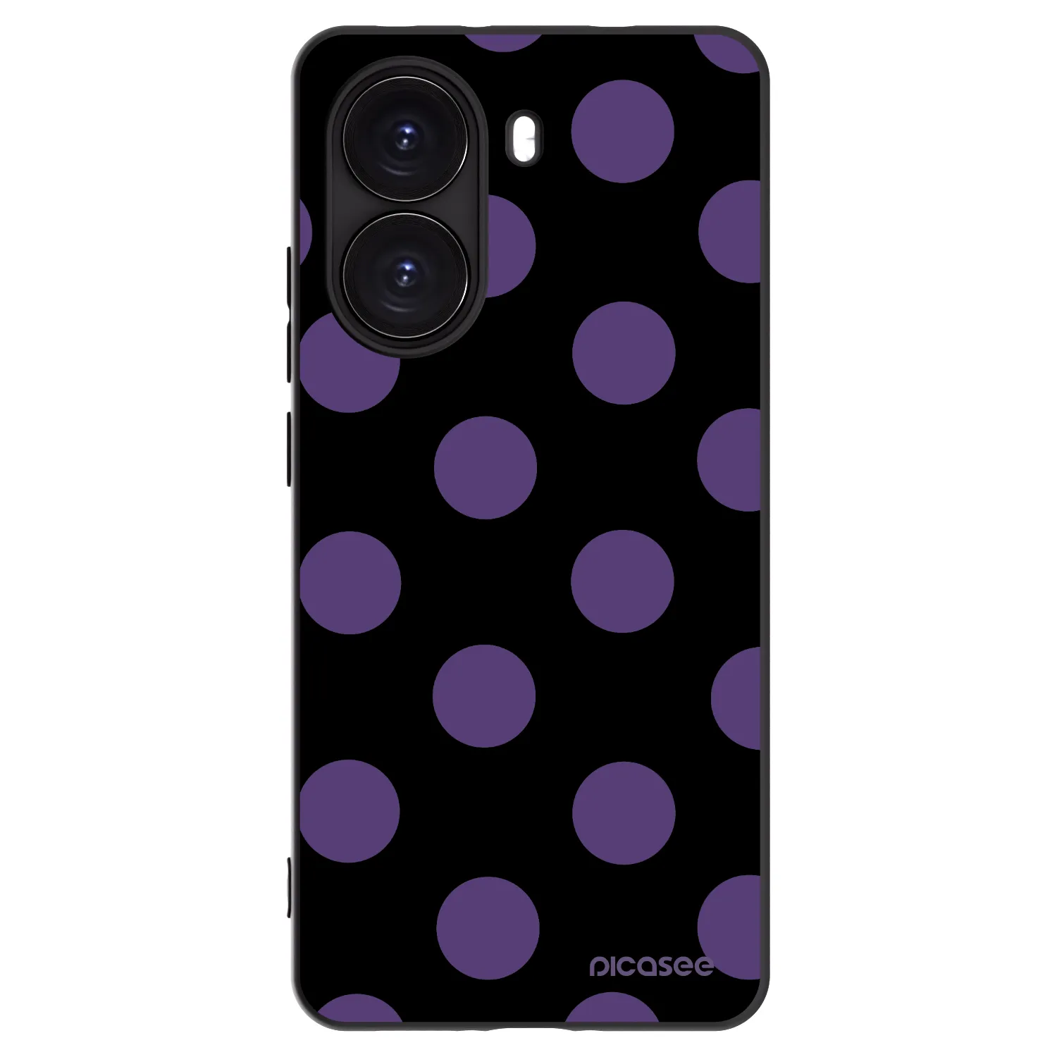 Picasee silikonowe czarne etui na Xiaomi Poco X7 Pro 5G - Big flickers