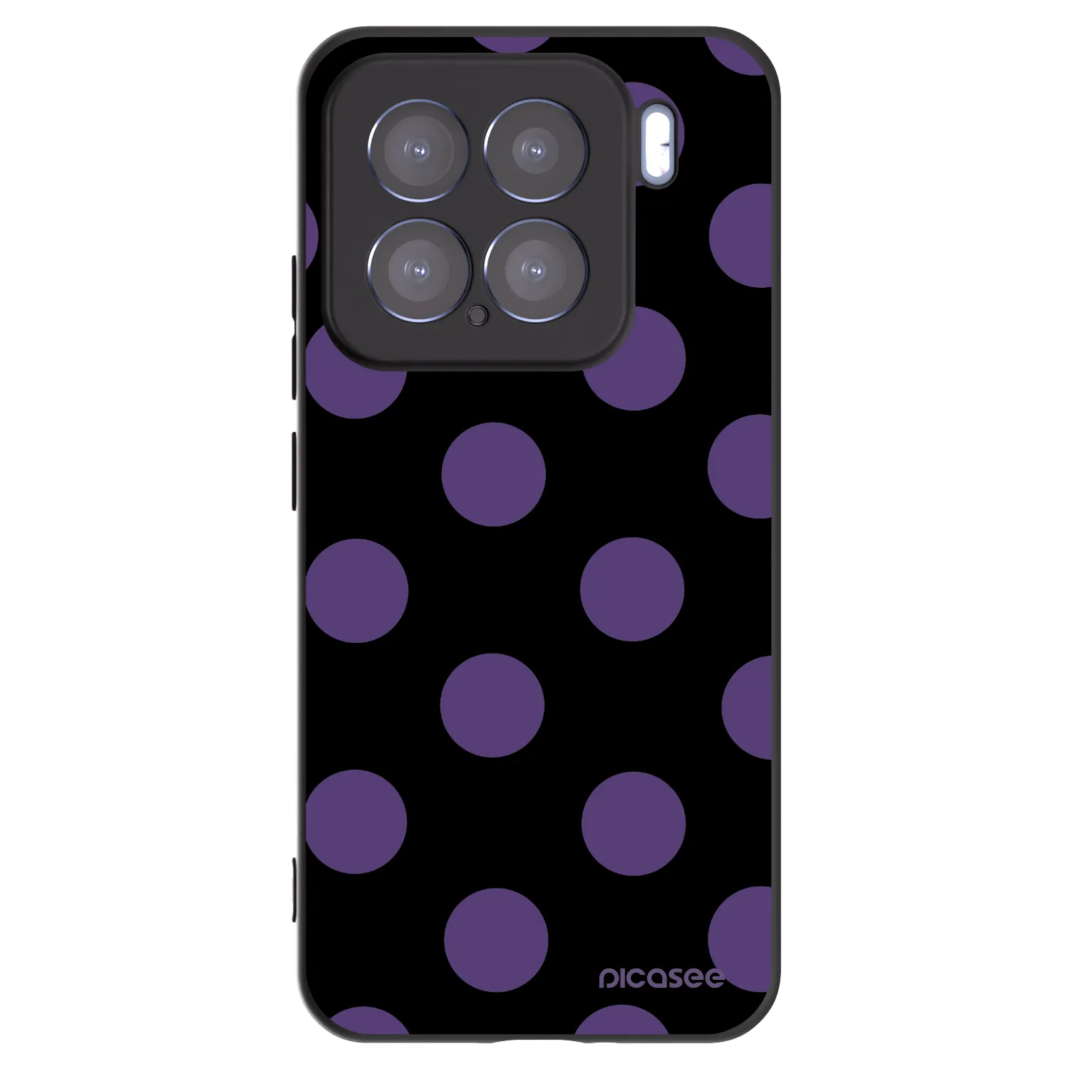 Picasee silikonowe czarne etui na Xiaomi 15 - Big flickers