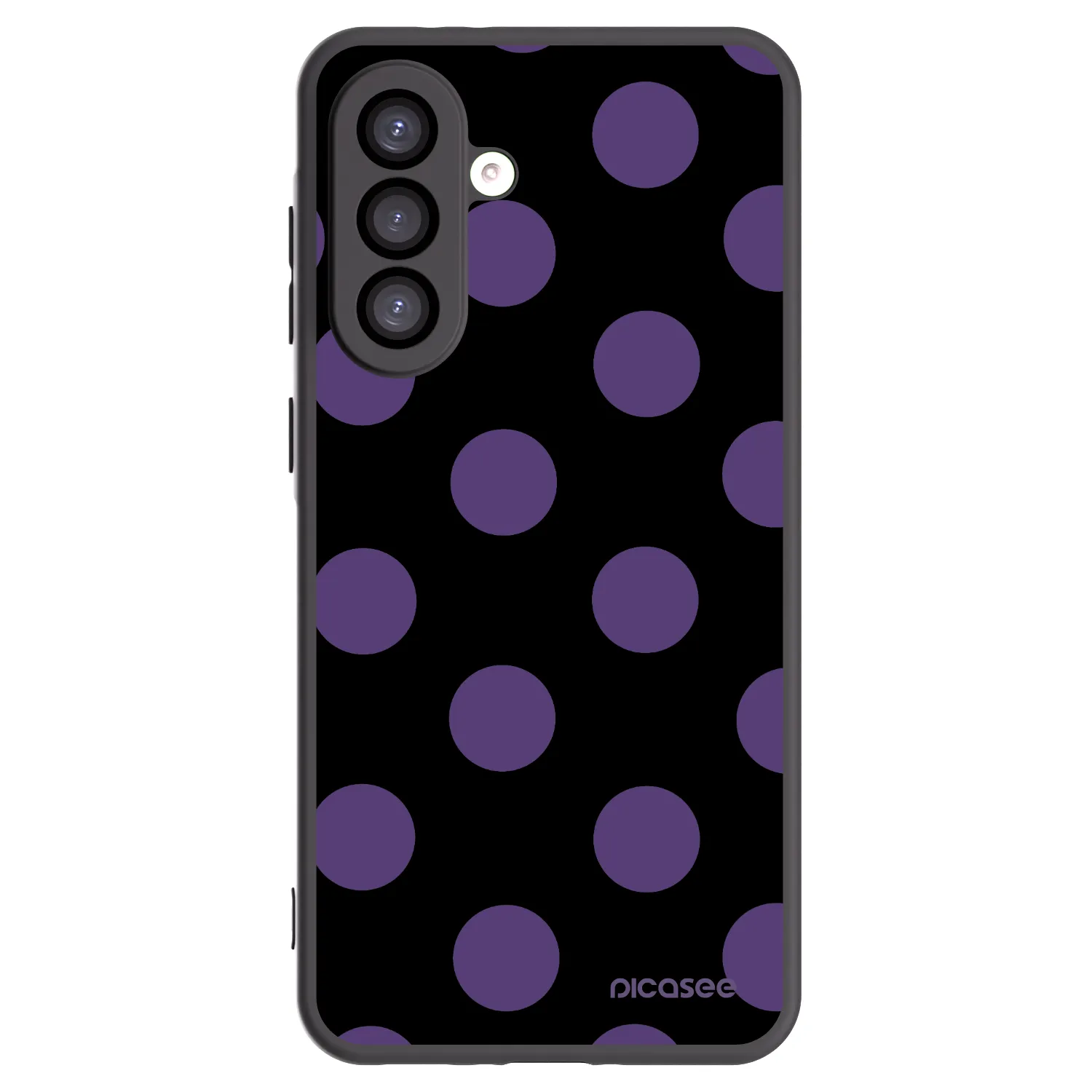 Picasee silikonowe czarne etui na Samsung Galaxy A26 5G A266B - Big flickers