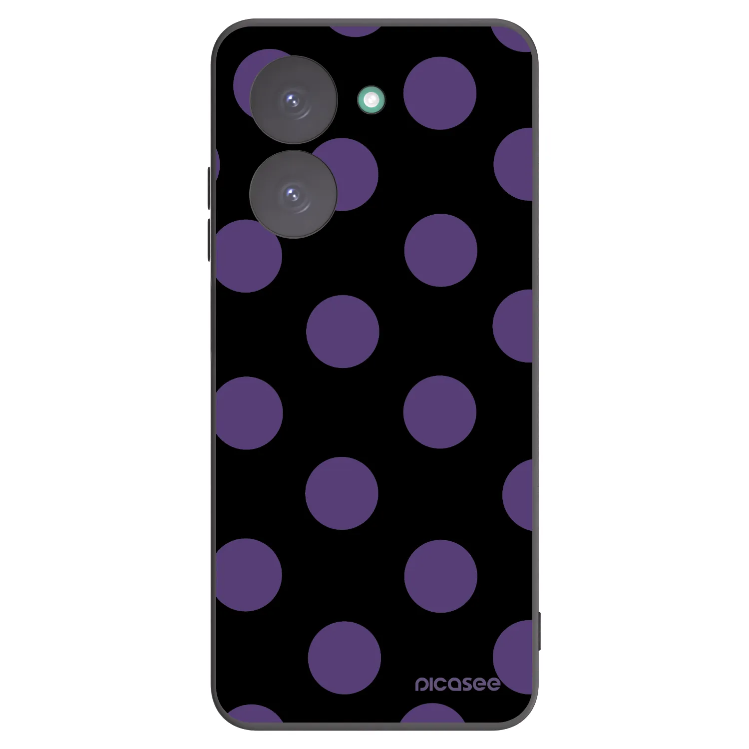 Picasee silikonowe czarne etui na Xiaomi Redmi A5 - Big flickers