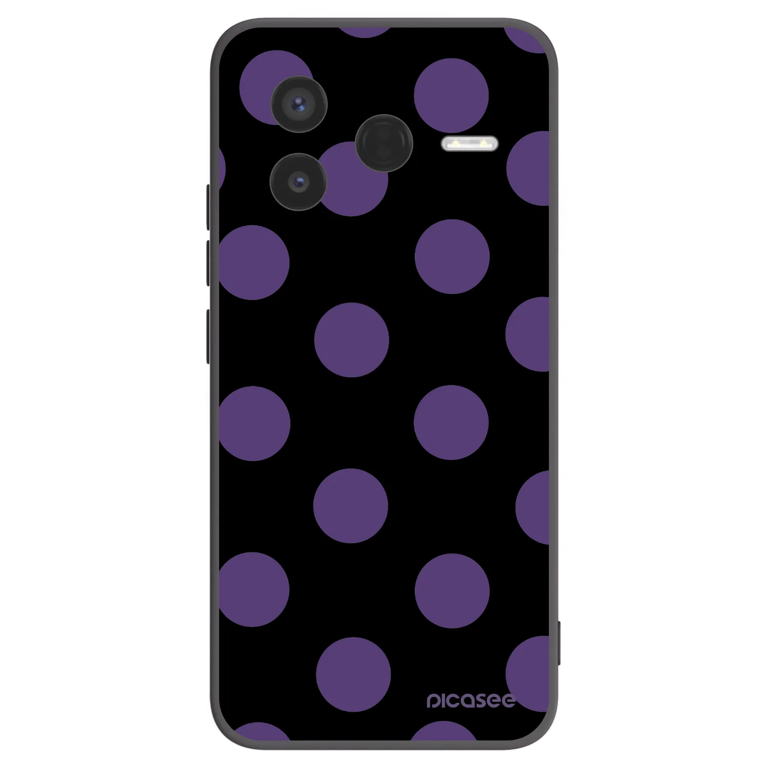 Picasee silikonowe czarne etui na Xiaomi Poco F7 Pro 5G - Big flickers