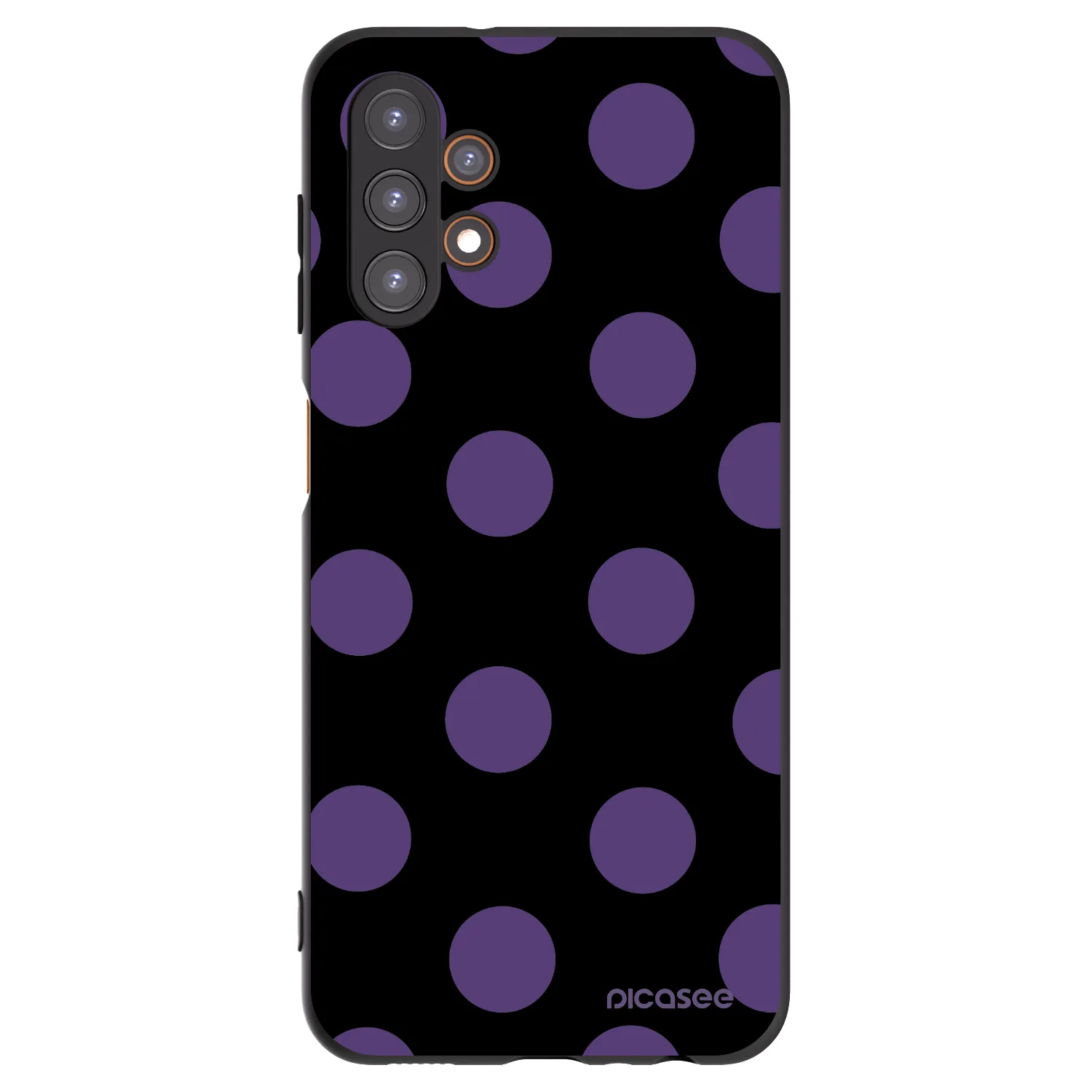Picasee silikonowe czarne etui na Samsung Galaxy A13 5G - Big flickers