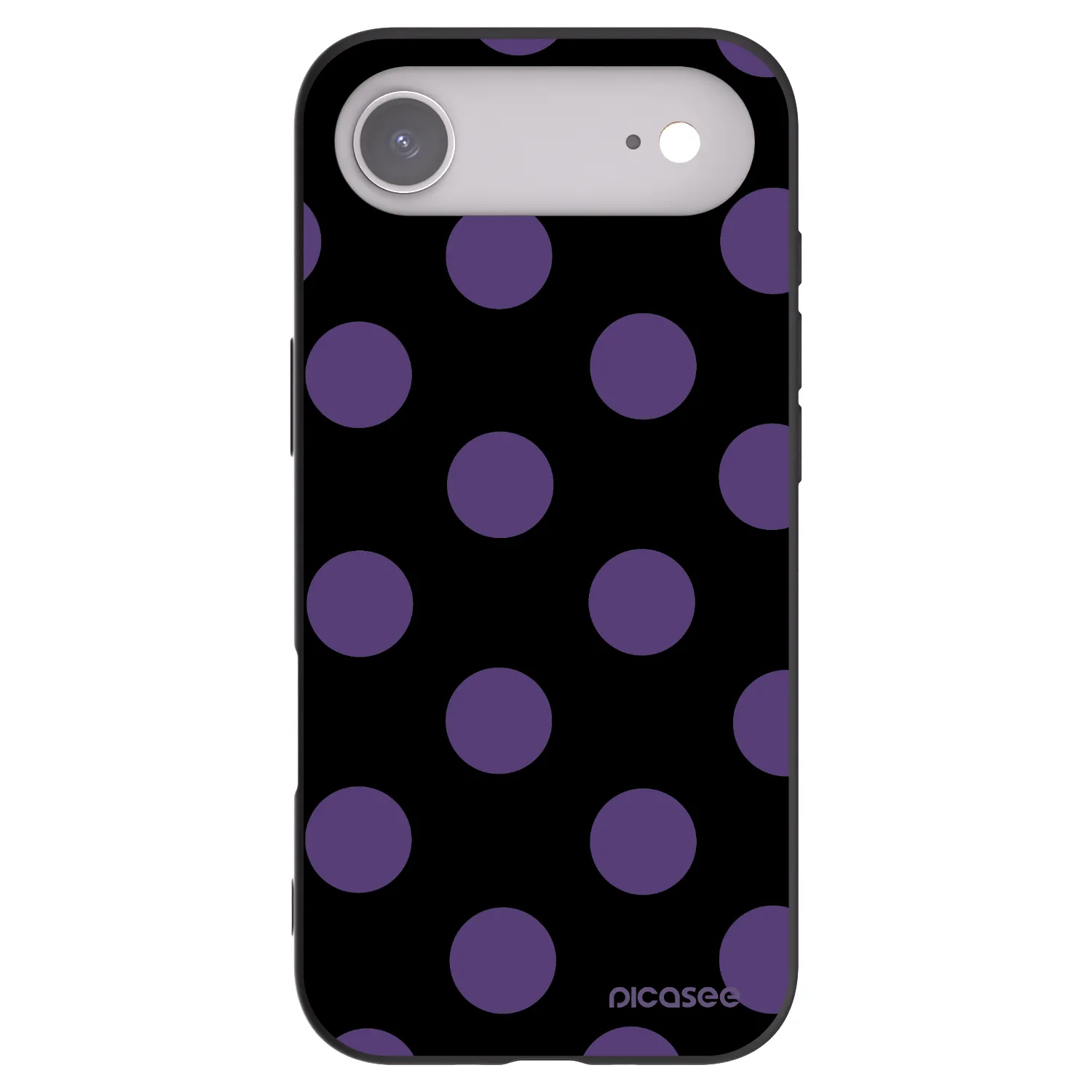 Picasee silikonowe czarne etui na Apple iPhone Air - Big flickers