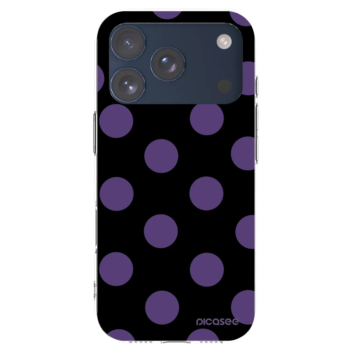 Picasee silikonowe przeźroczyste etui na Apple iPhone 17 Pro - Big flickers