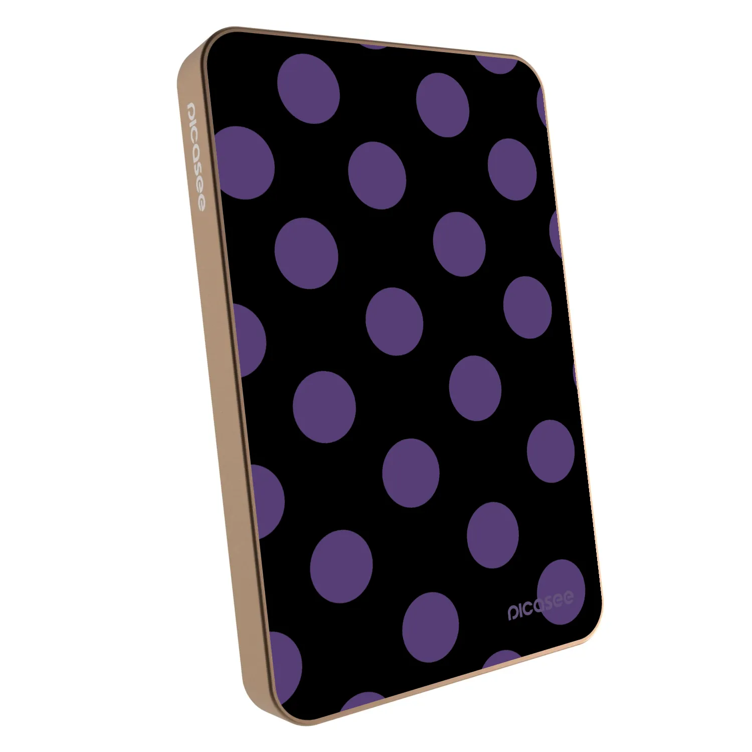Picasee Powerbank z MagSafe 5 000 mAh Złoty - Big flickers