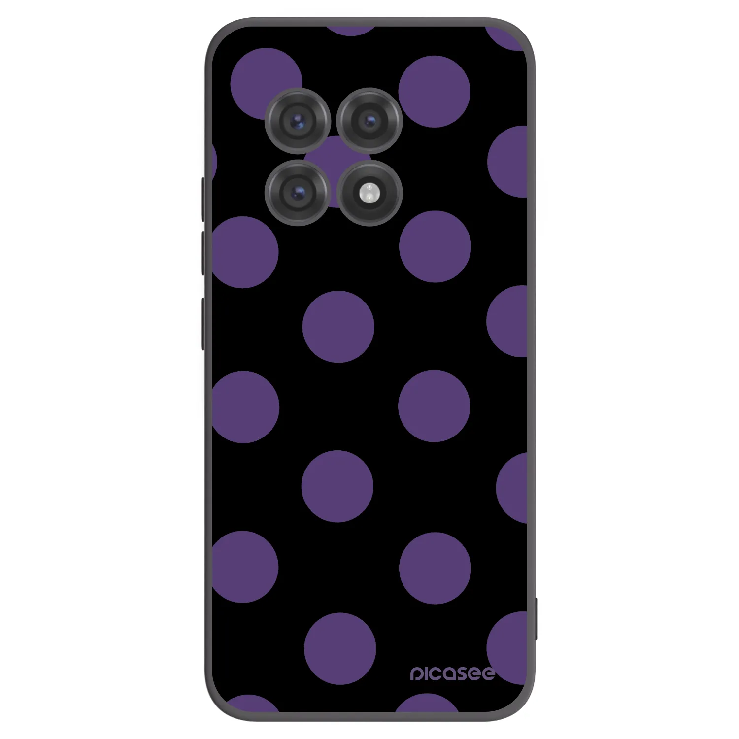 Picasee silikonowe czarne etui na OnePlus 13R 5G - Big flickers