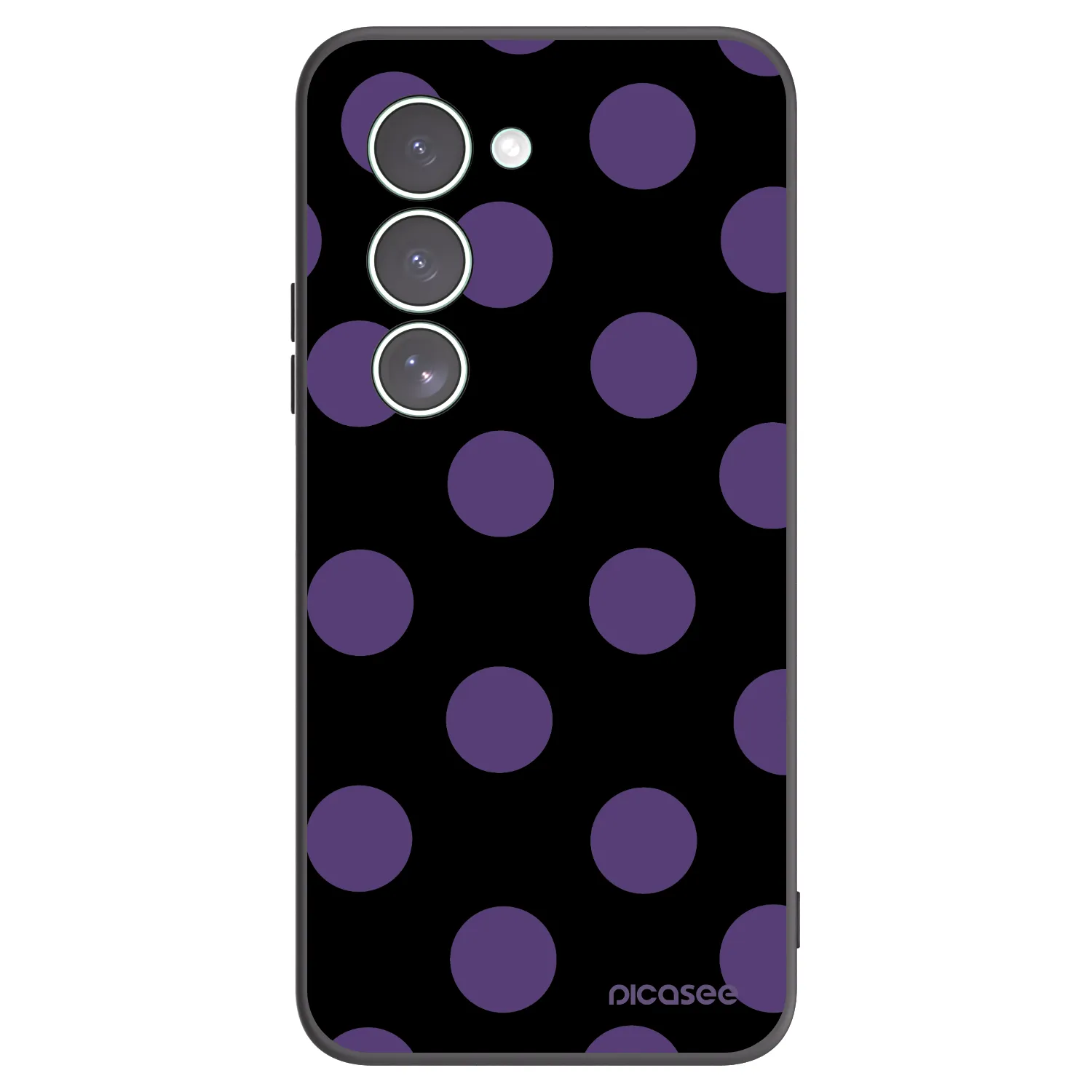 Picasee silikonowe czarne etui na Xiaomi Redmi 15 5G - Big flickers