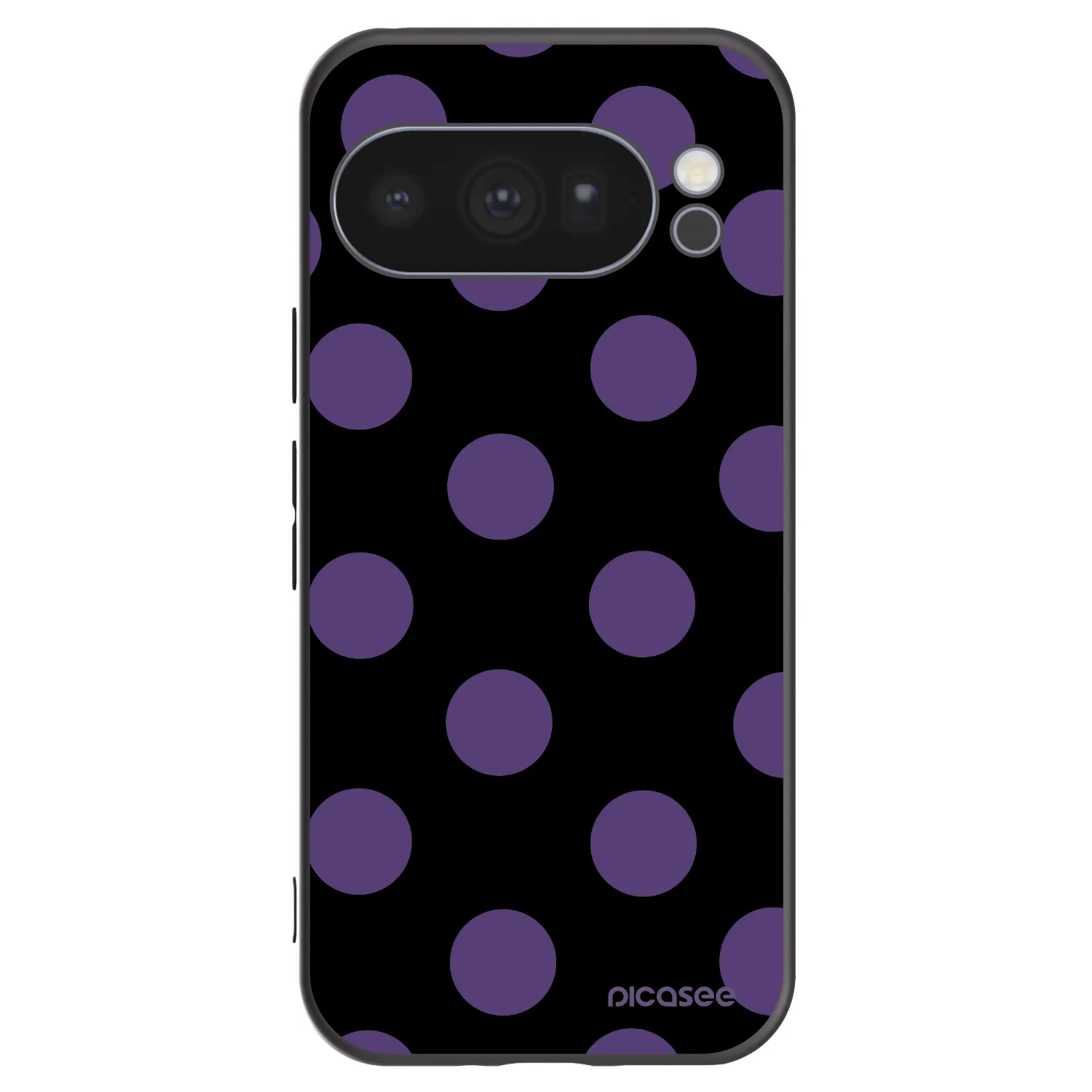 Picasee silikonowe czarne etui na Google Pixel 10 Pro - Big flickers