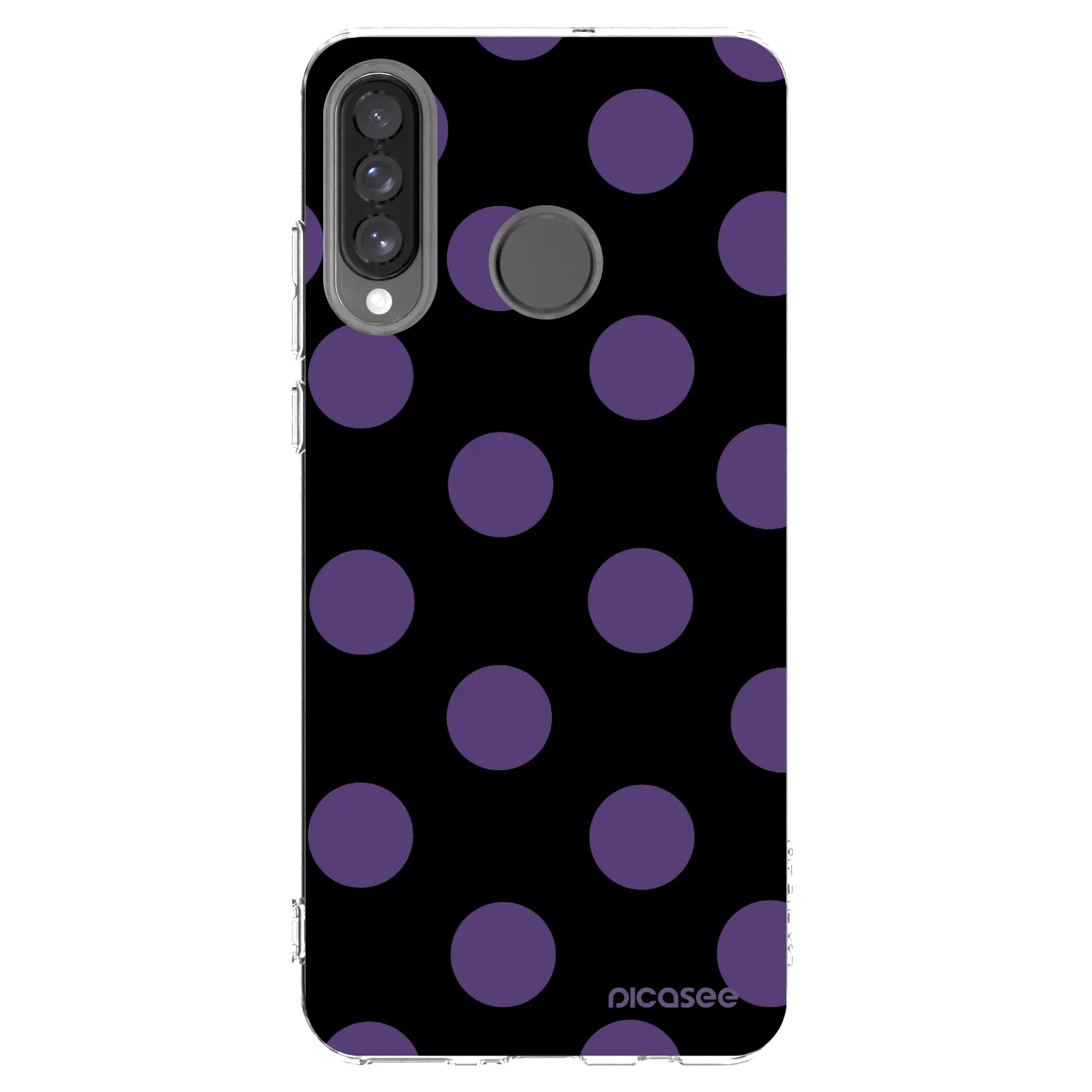 Picasee silikonowe przeźroczyste etui na Huawei P30 Lite - Big flickers