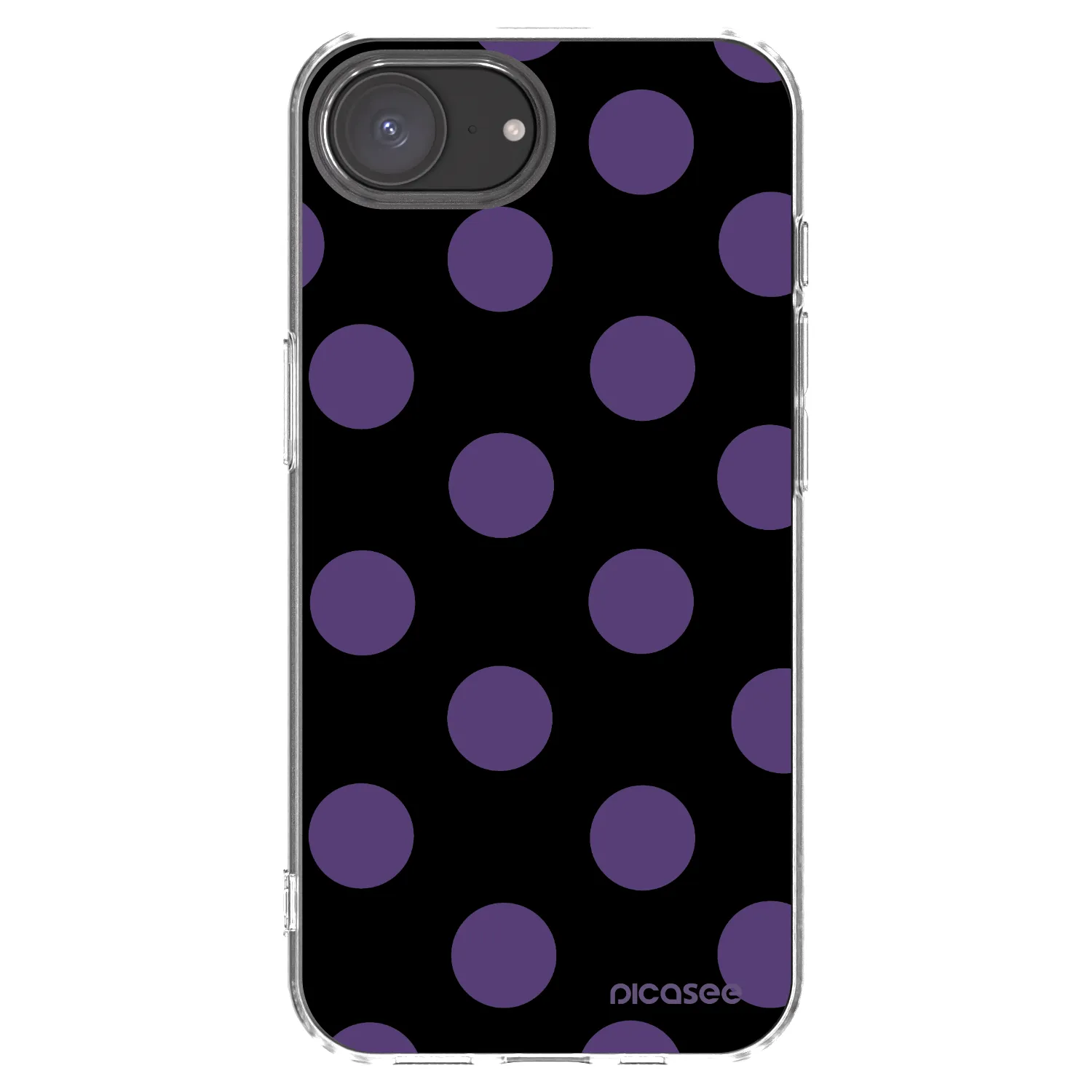 Picasee silikonowe przeźroczyste etui na Apple iPhone 17e - Big flickers