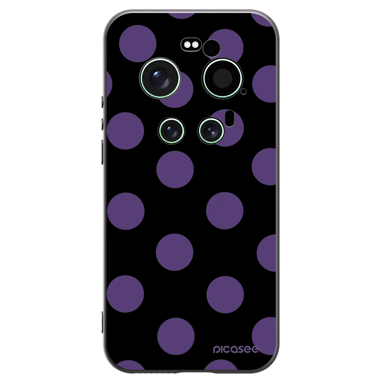 Picasee silikonowe czarne etui na Xiaomi 17 Ultra - Big flickers