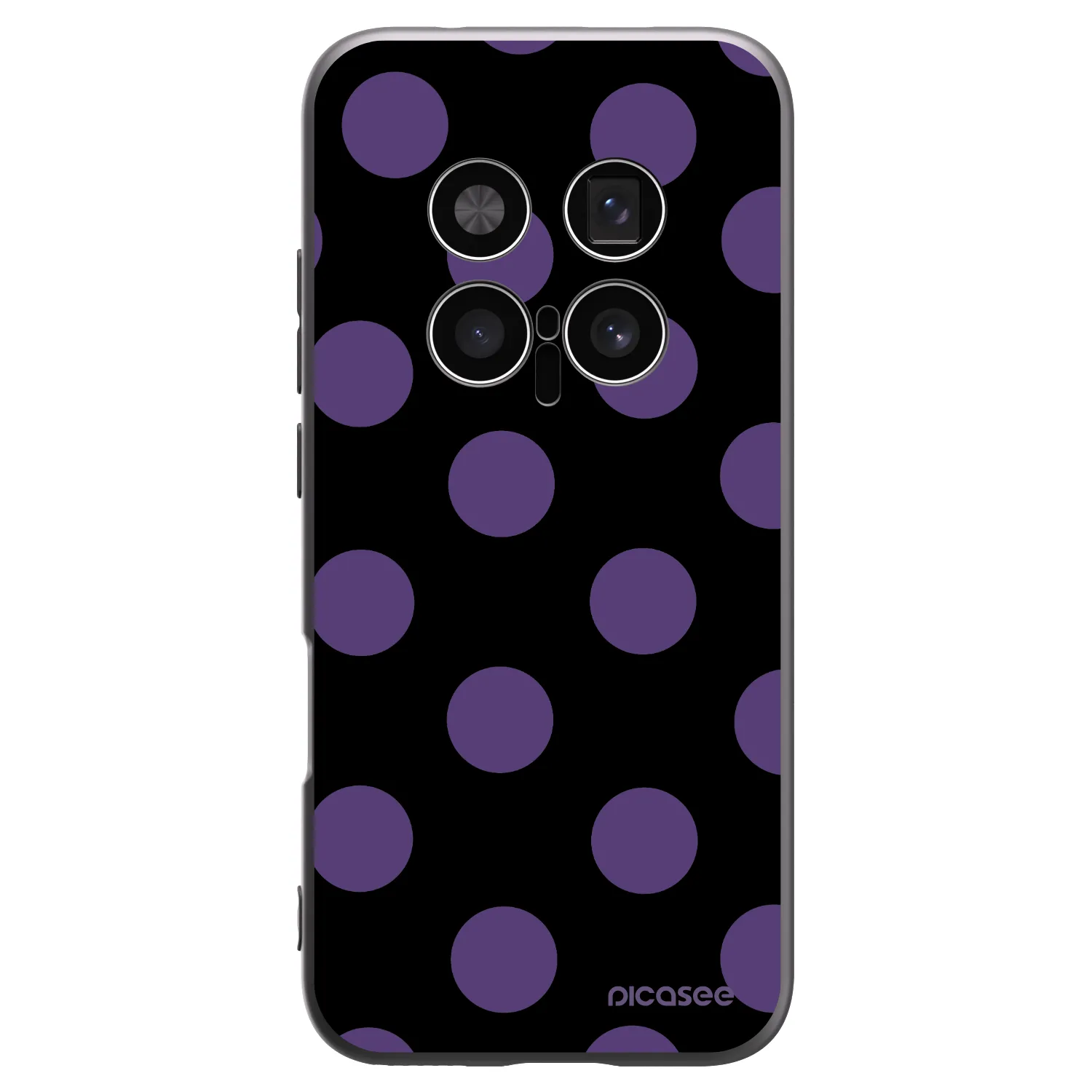 Picasee silikonowe czarne etui na Honor Magic8 Pro 5G - Big flickers