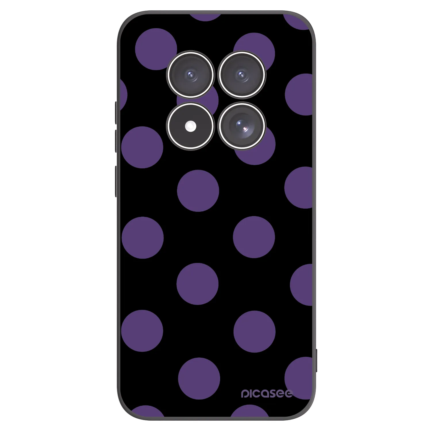 Picasee silikonowe czarne etui na Xiaomi Redmi Note 15 Pro 5G - Big flickers
