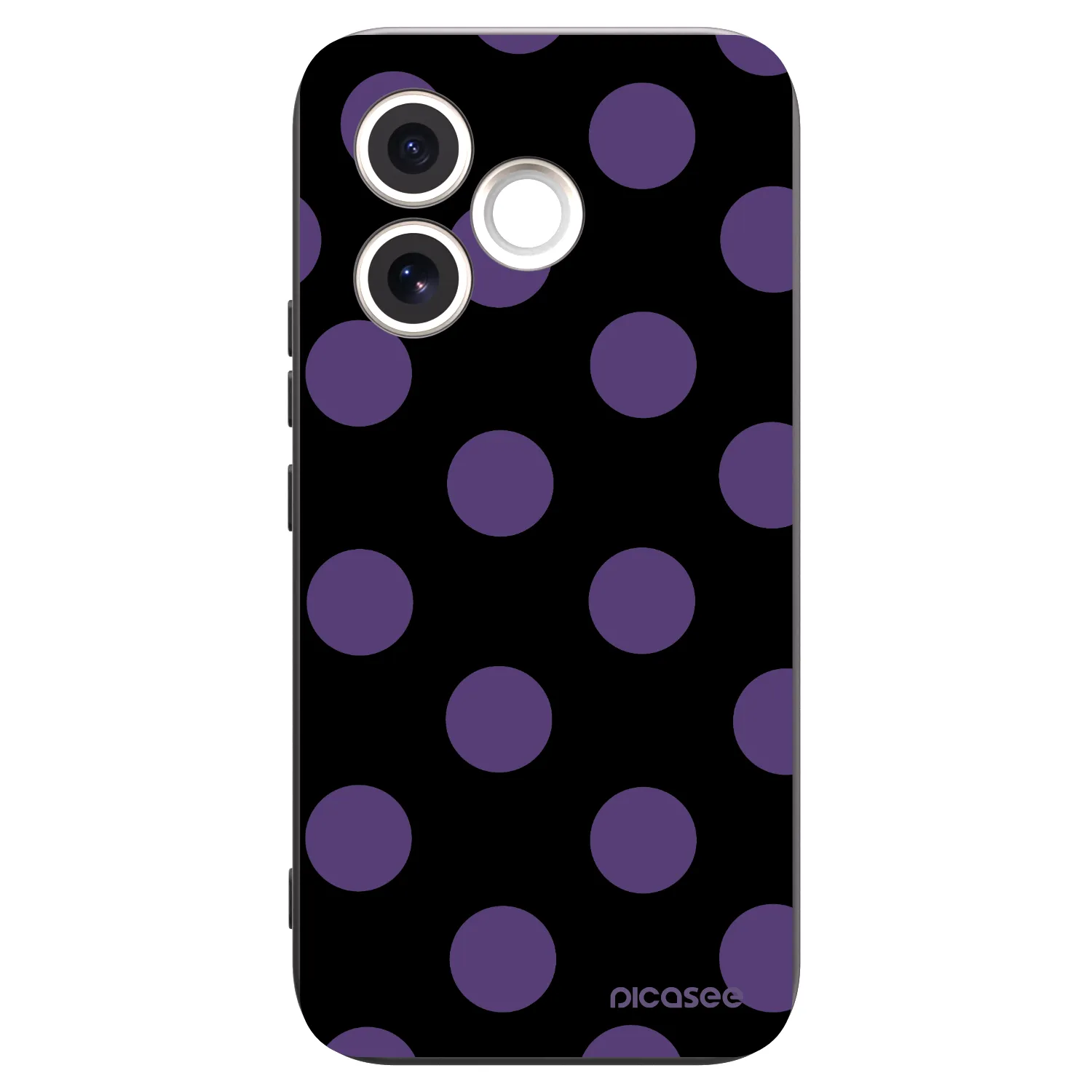 Picasee silikonowe czarne etui na Honor 600 Lite - Big flickers