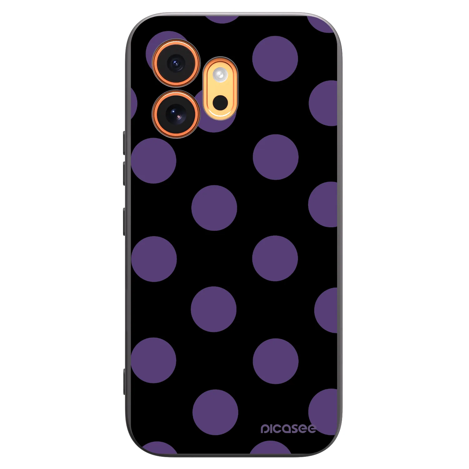Picasee silikonowe czarne etui na Honor 600 - Big flickers